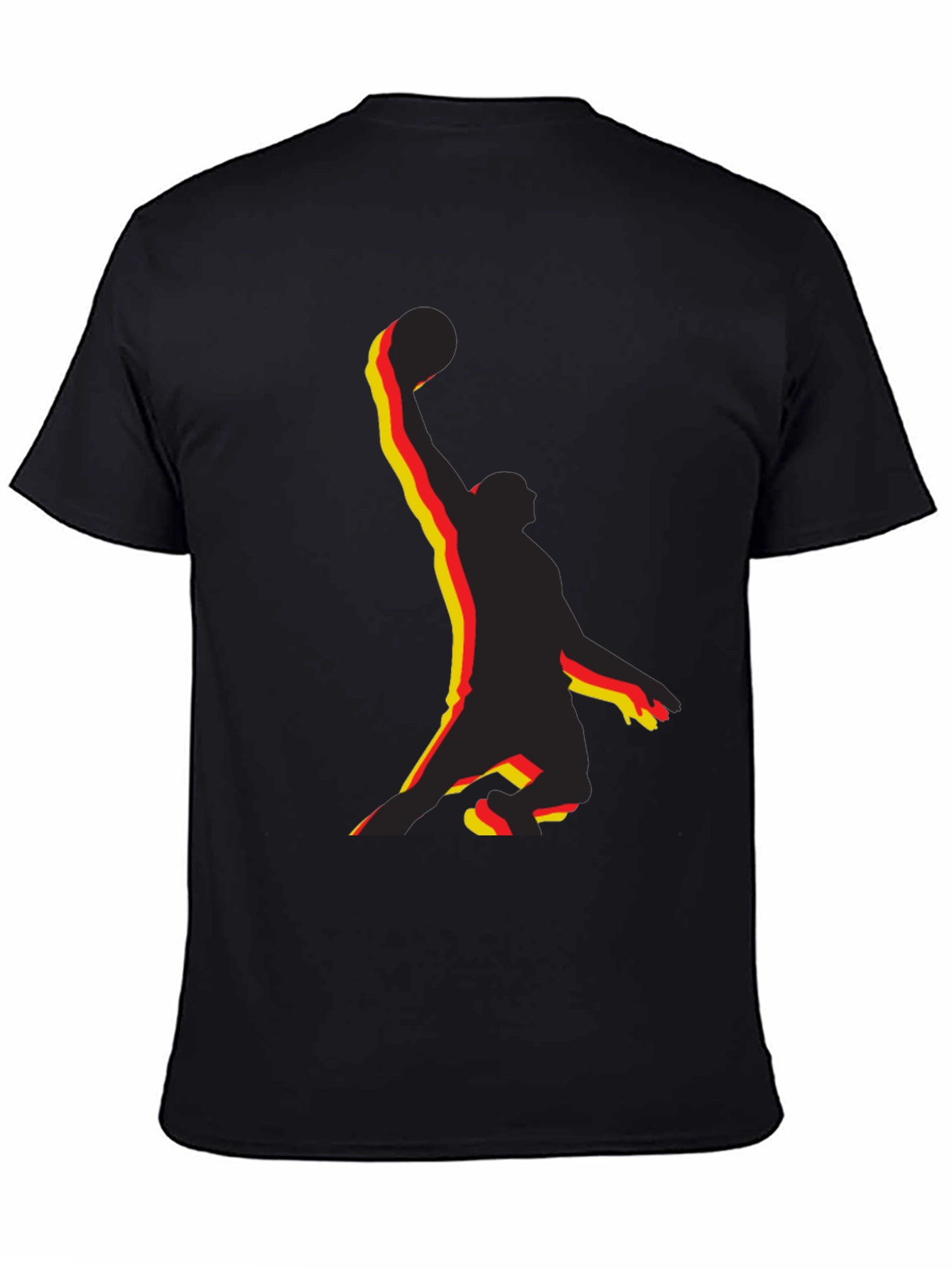 Basketball Player Graphic Tee - Black