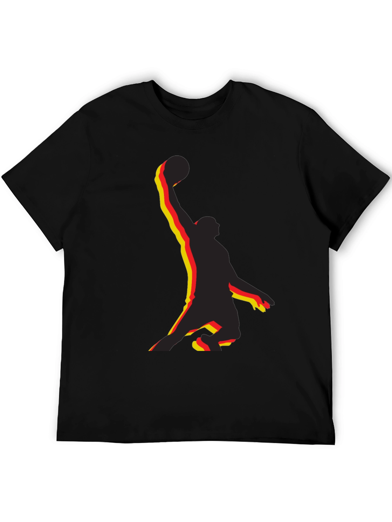 Basketball Player Graphic Tee - Black