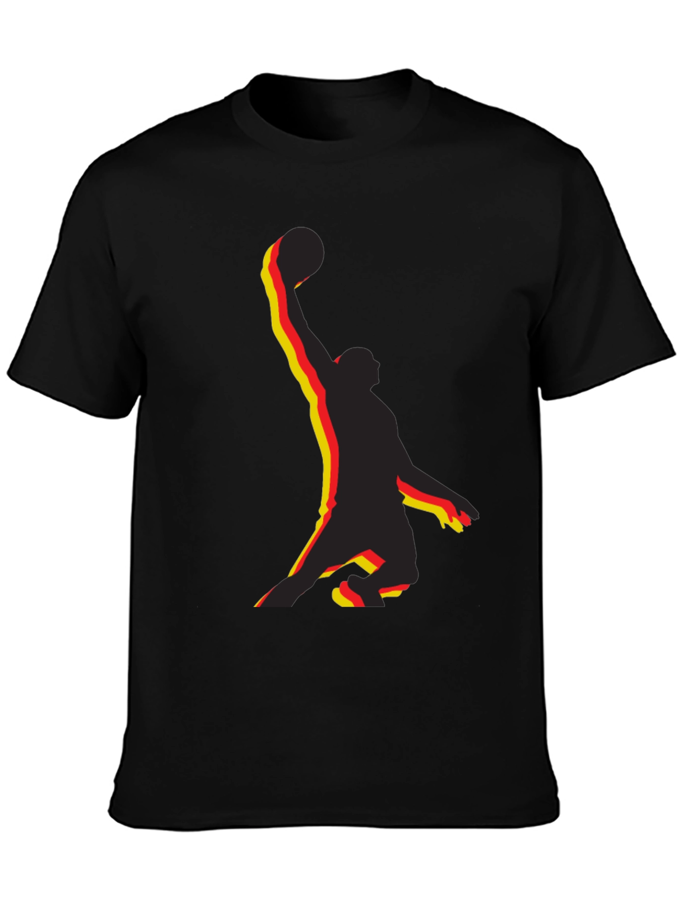 Basketball Player Graphic Tee - Black