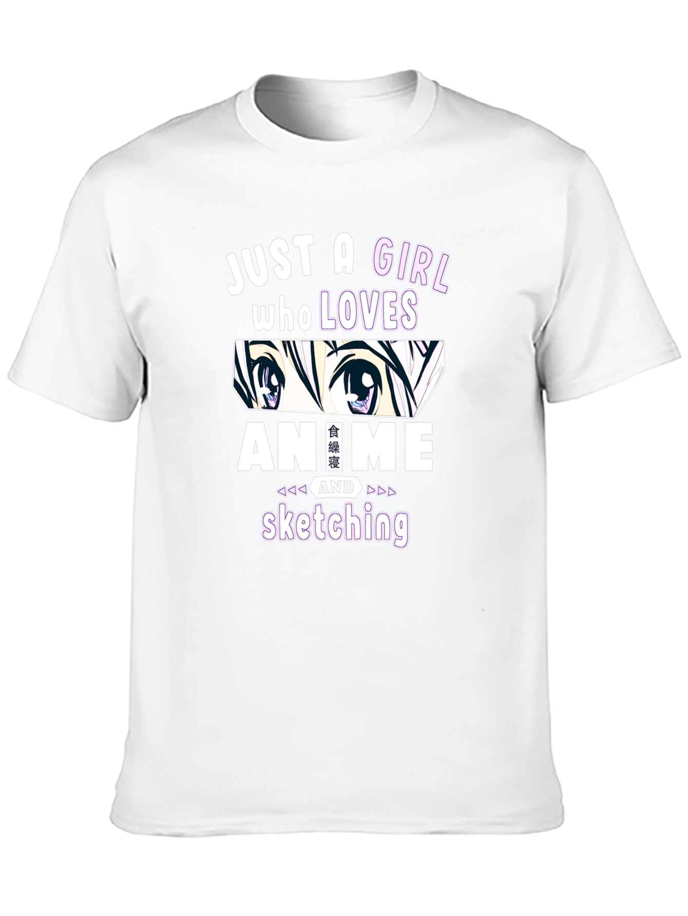 Anime Lover Girls T-Shirt Sketching Fan Tee