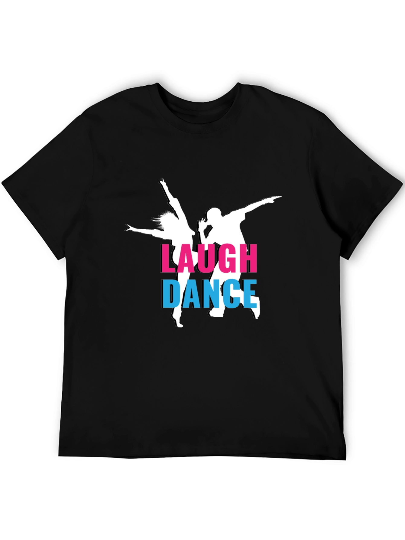 Laugh Dance T-Shirt - Stylish Black Tee