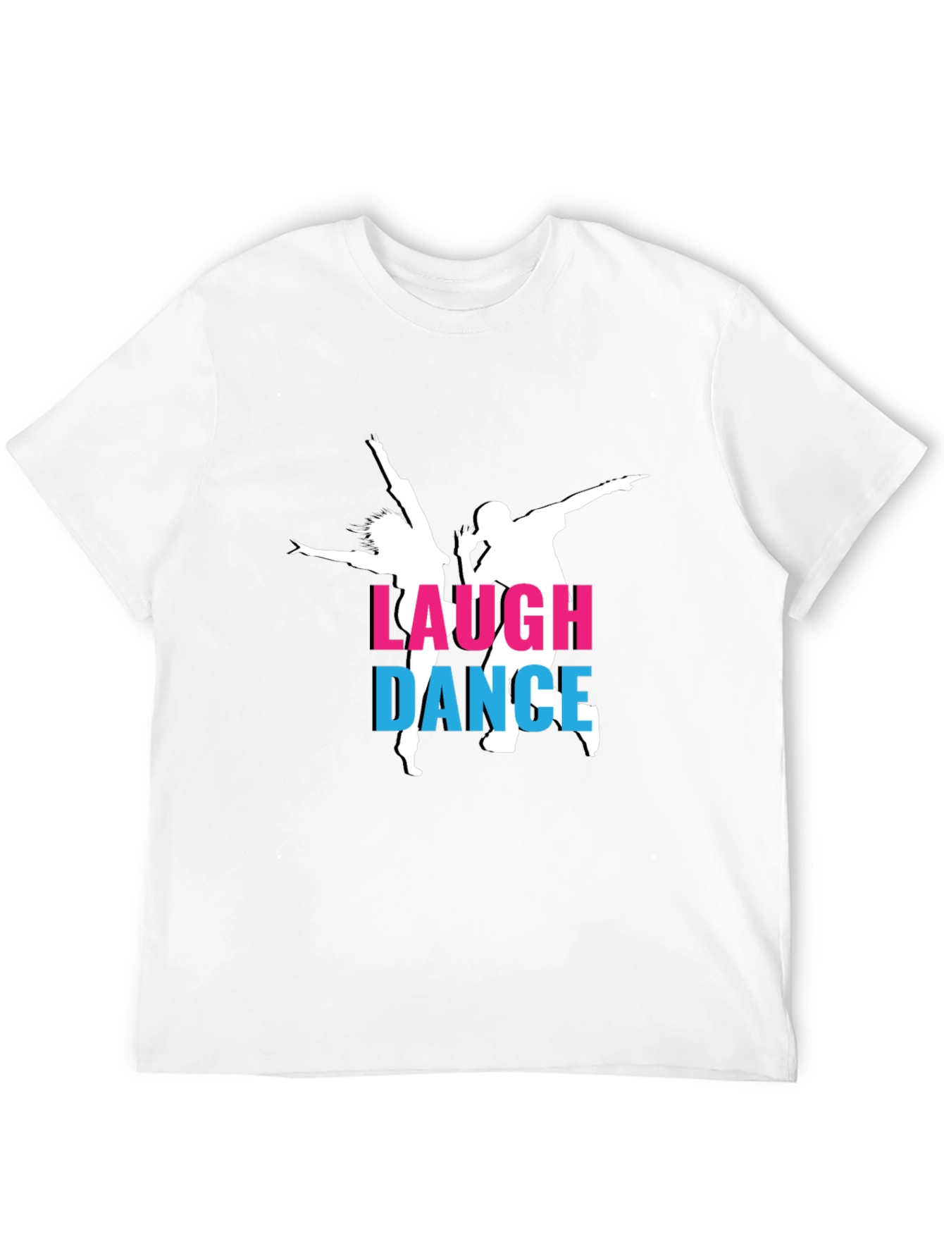 Laugh Dance T-Shirt - Stylish Black Tee