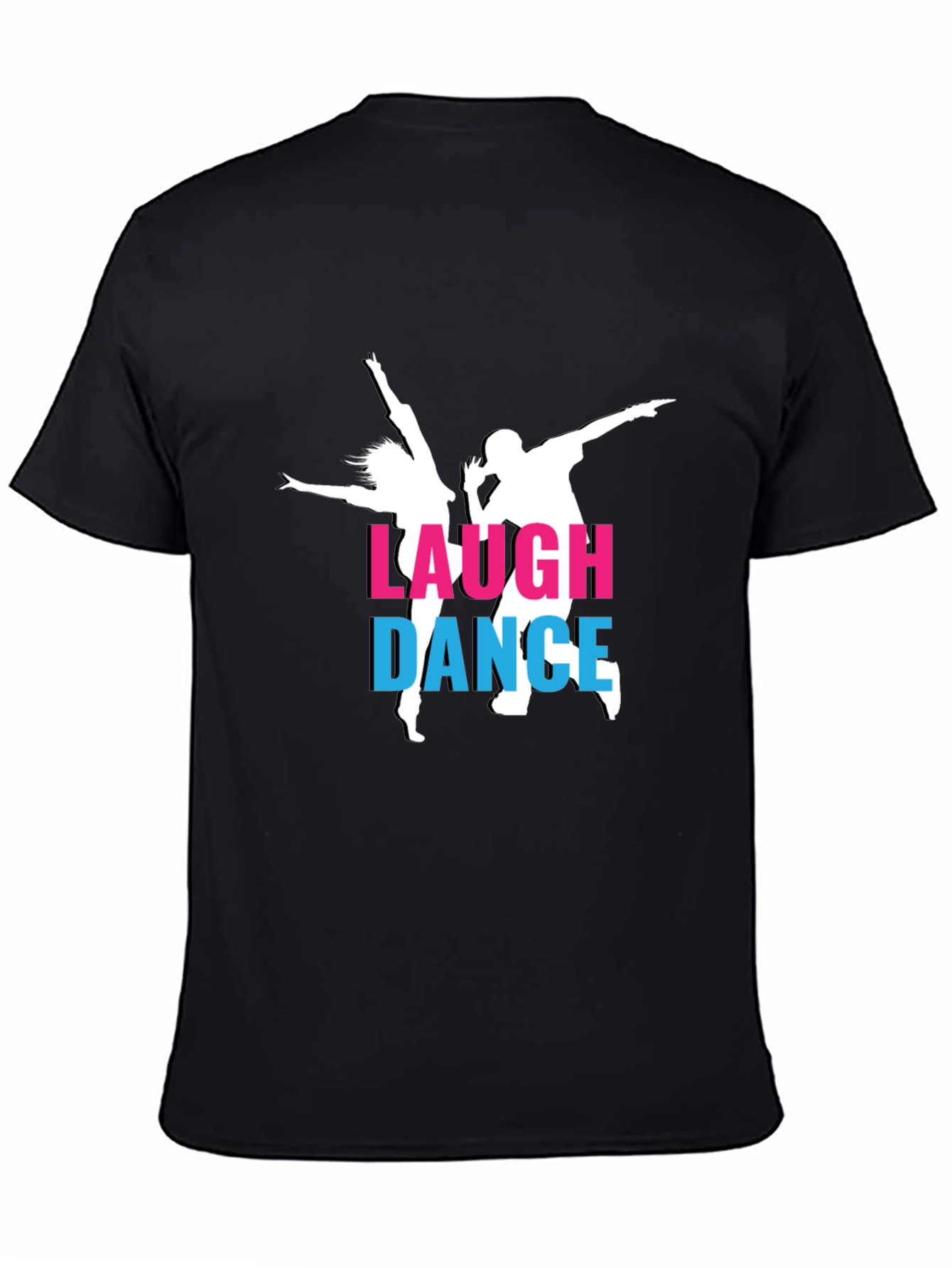 Laugh Dance T-Shirt - Stylish Black Tee