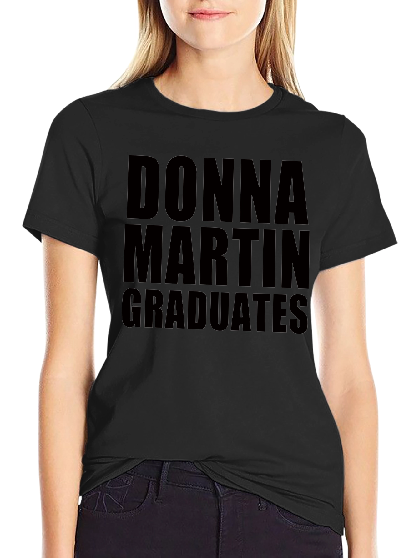 Donna Martin Graduates Black T-Shirt