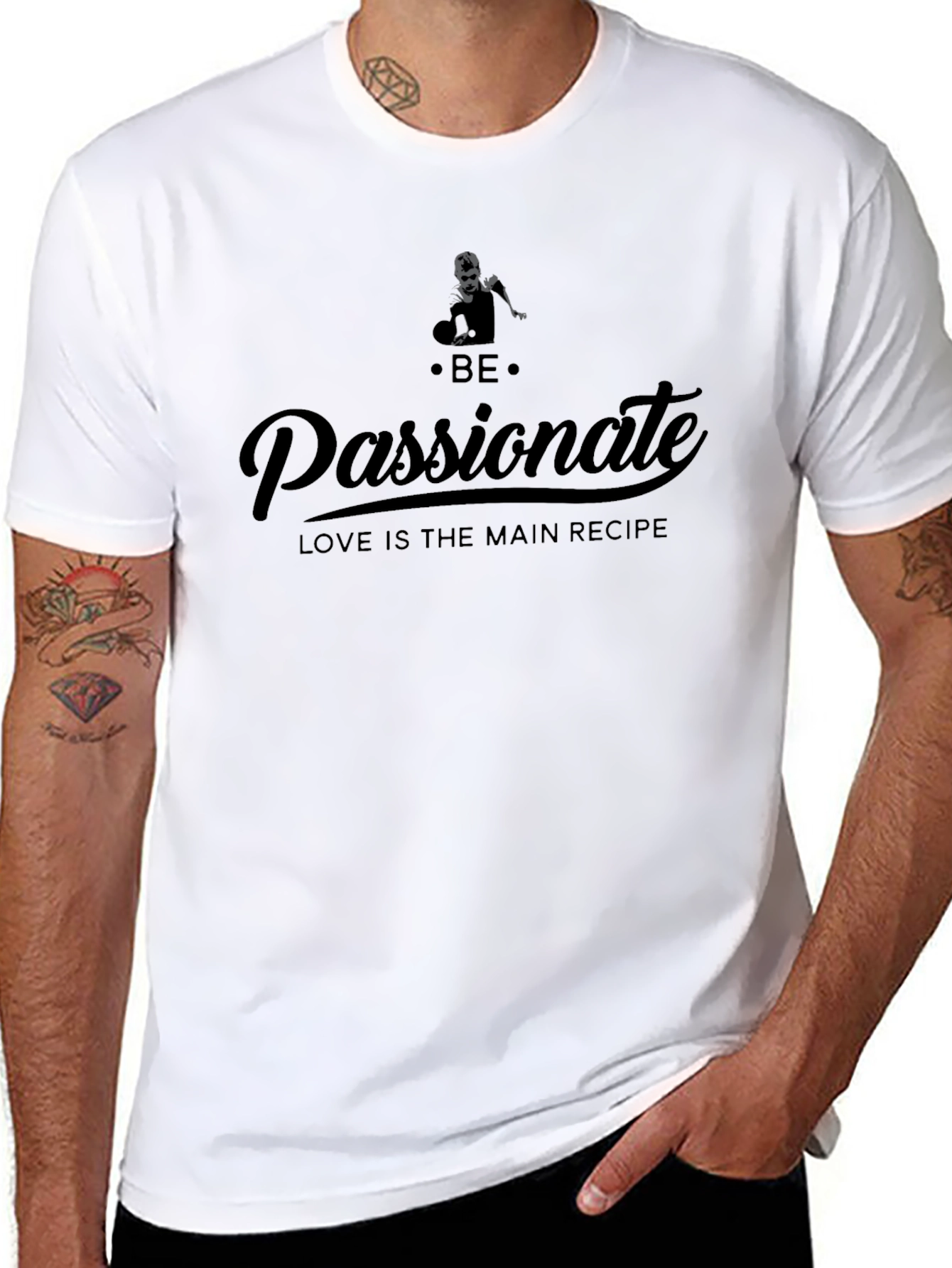 Passionate Recipe Black Graphic Tee