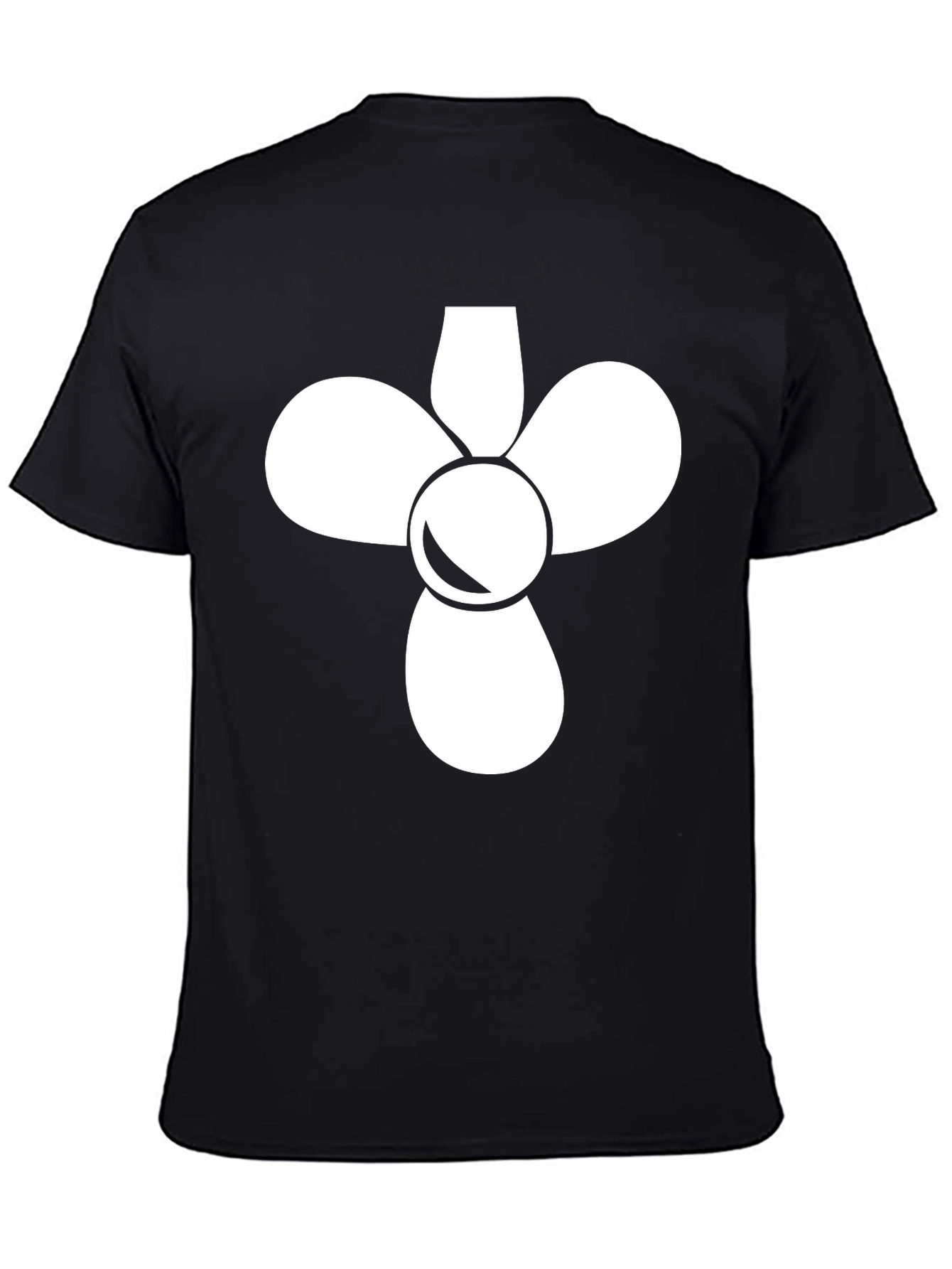 Fan Graphic Black T-Shirt - Cool Design
