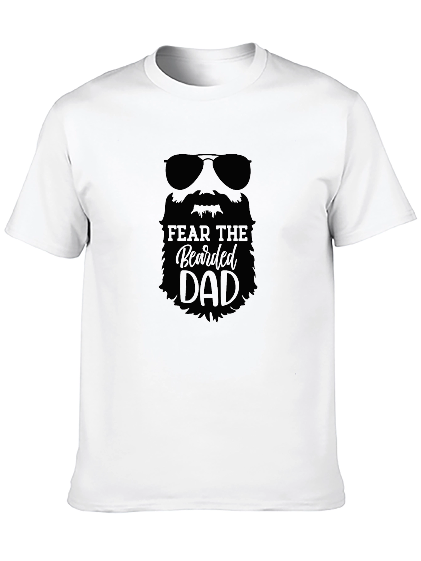 Fear The Bearded Dad Black T-Shirt