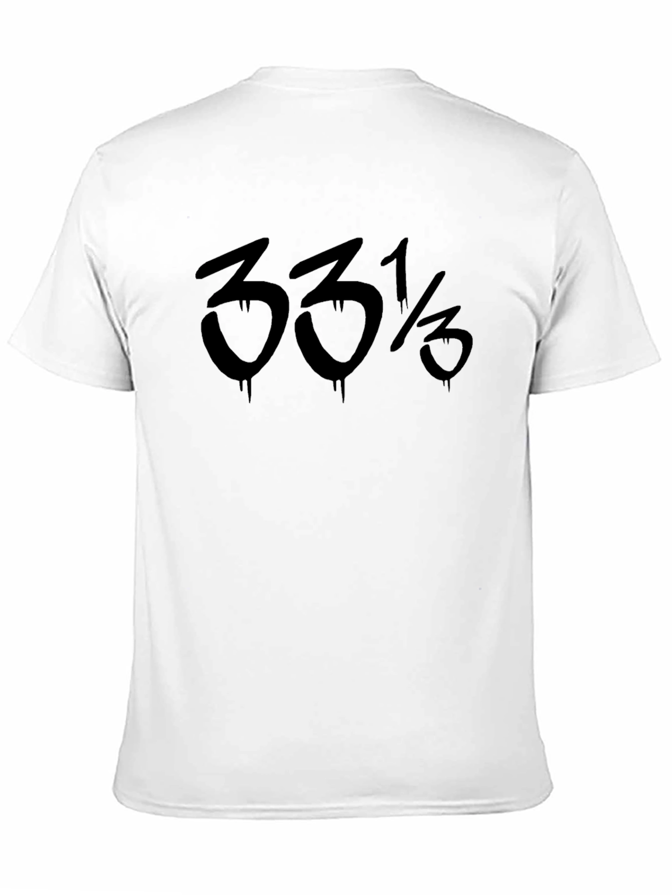 33 1/3 RPM Black Graphic Tee