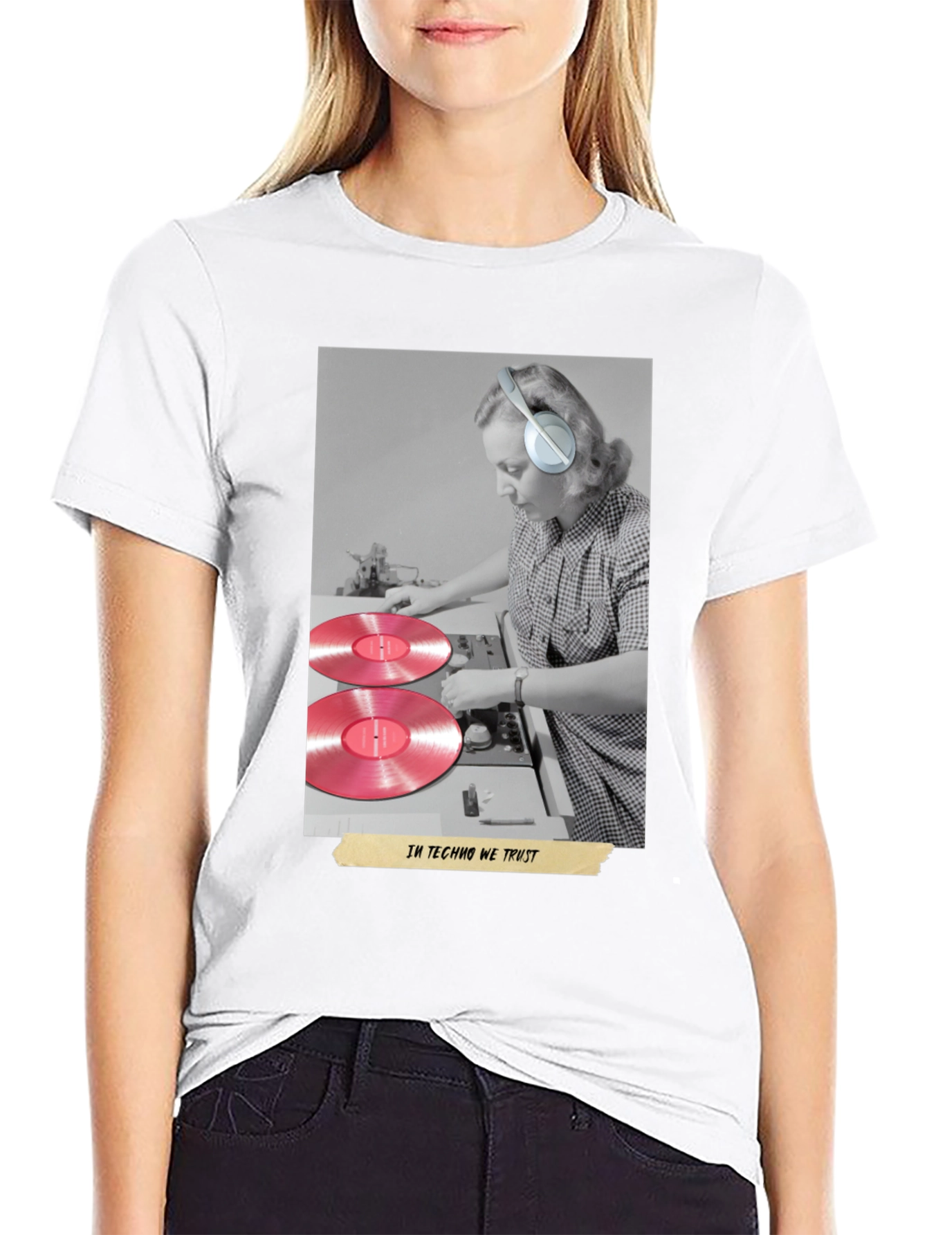 Techno Music DJ Graphic T-Shirt
