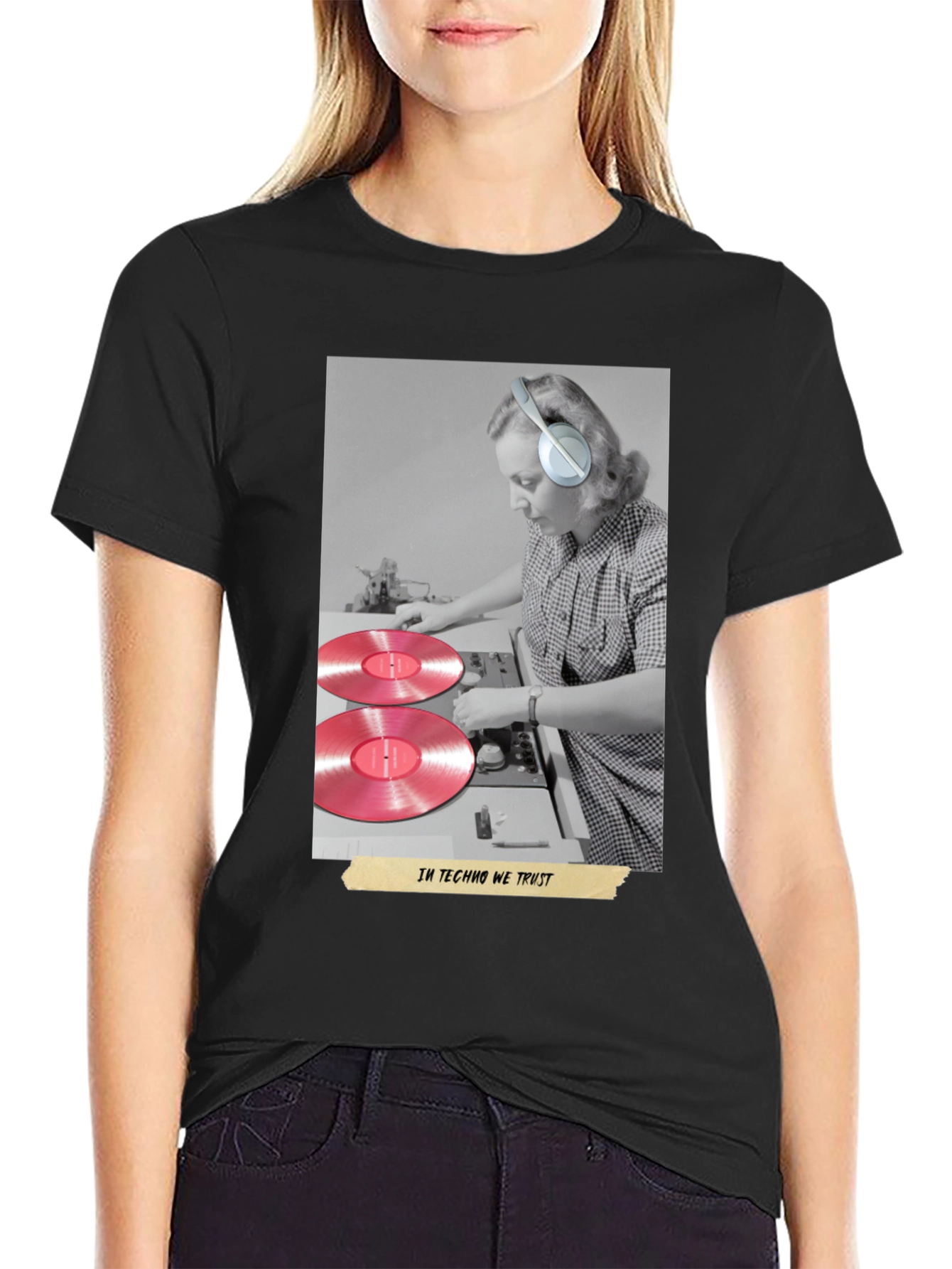 Techno Music DJ Graphic T-Shirt