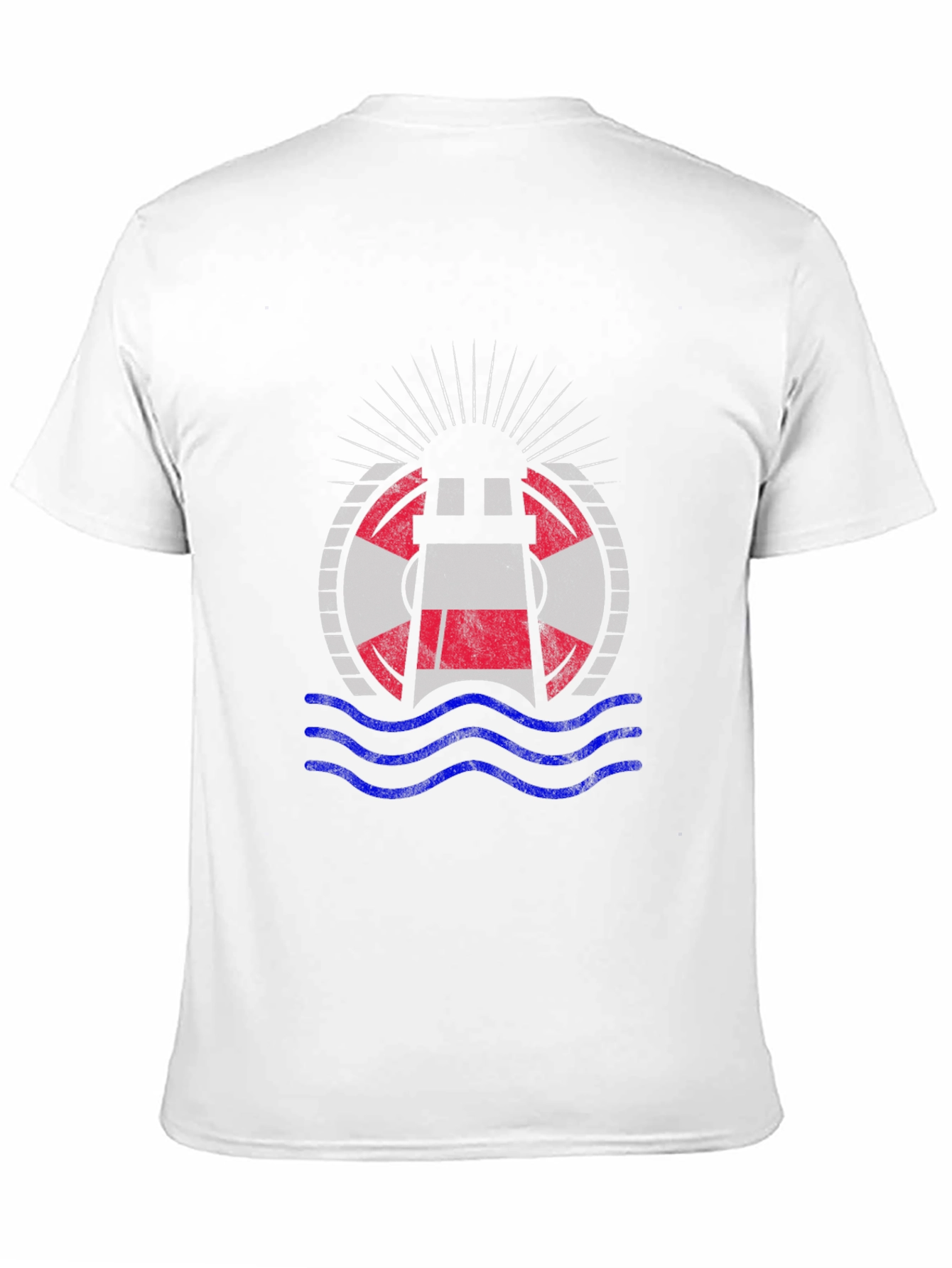 Nautical Lighthouse Graphic Tee - Black