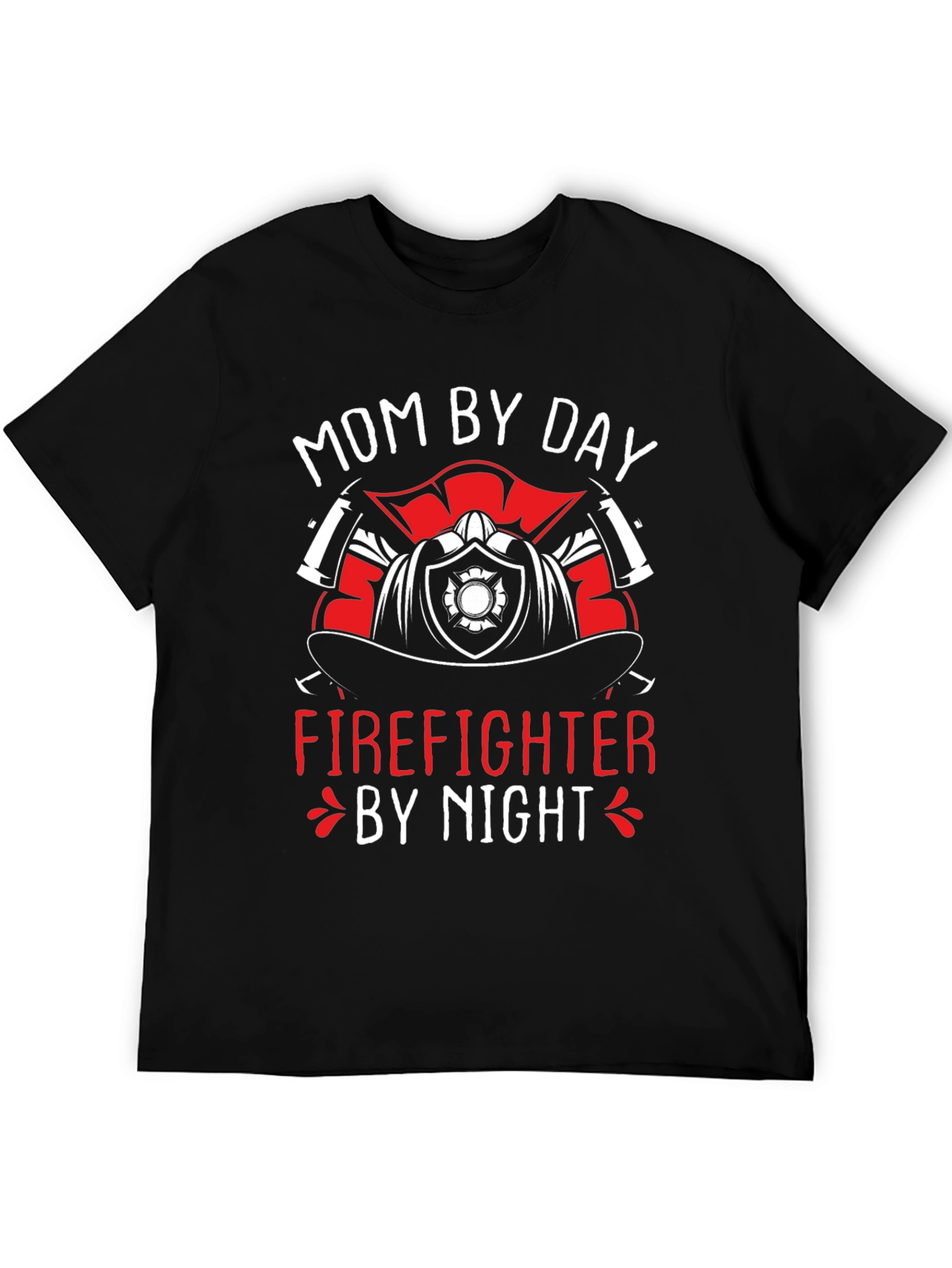 Mom Firefighter Graphic T-Shirt