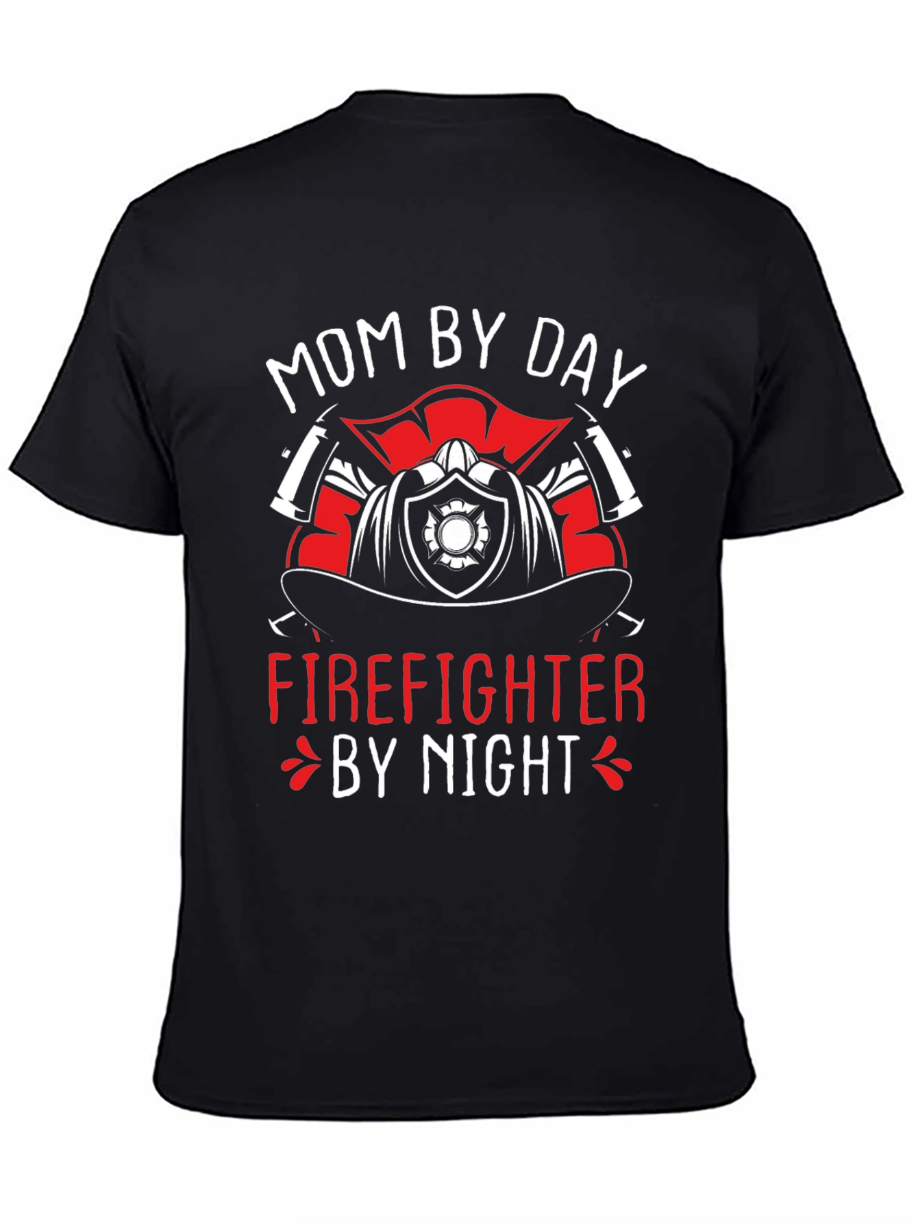 Mom Firefighter Graphic T-Shirt