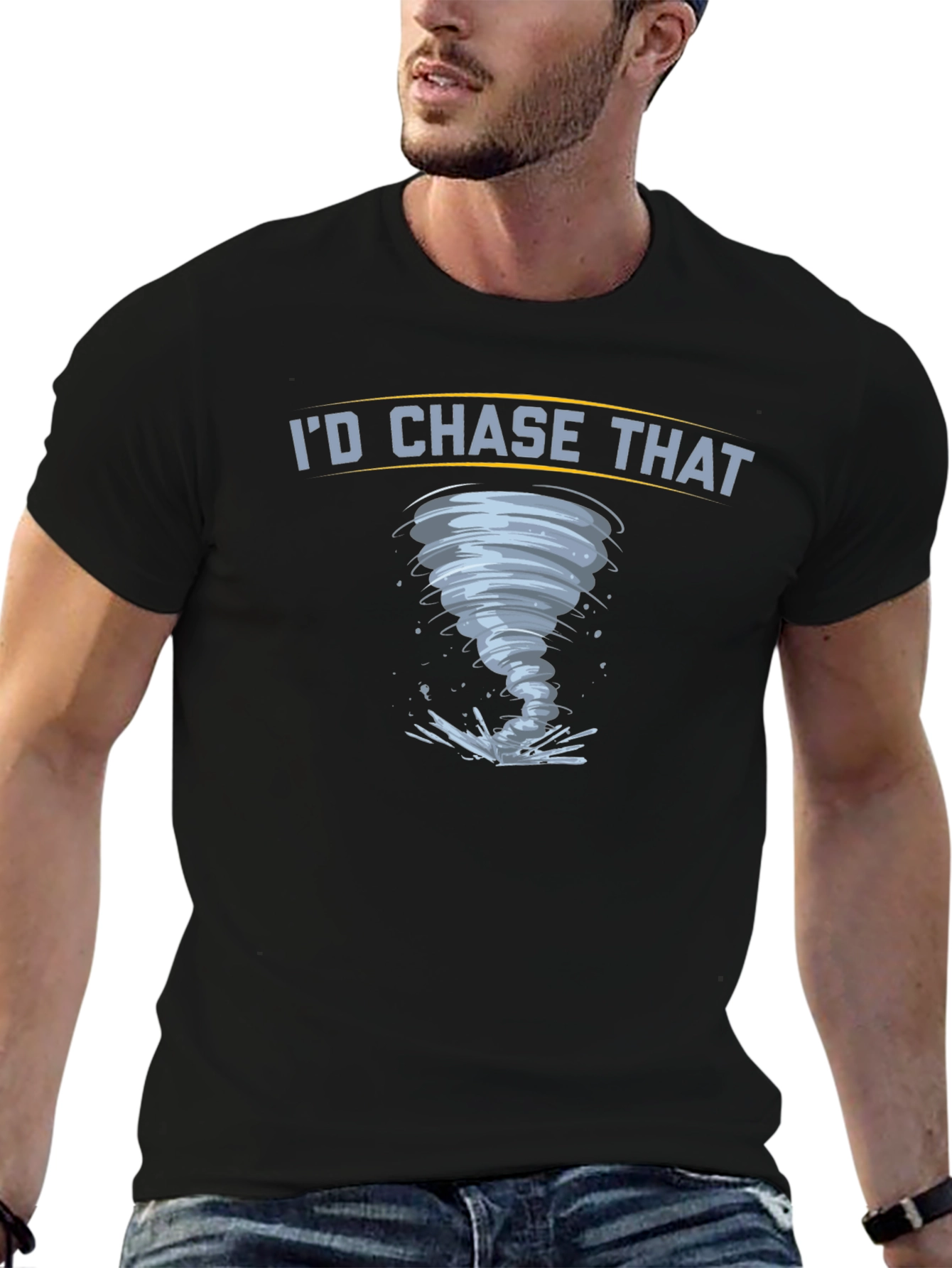 Id Chase That Tornado Graphic T-Shirt