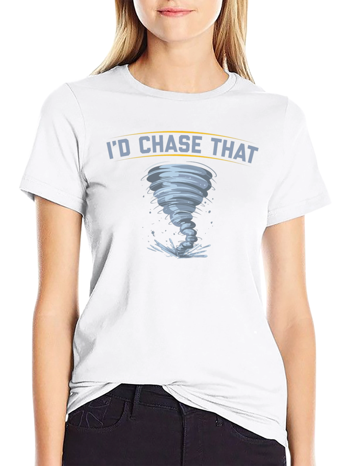 Id Chase That Tornado Graphic T-Shirt