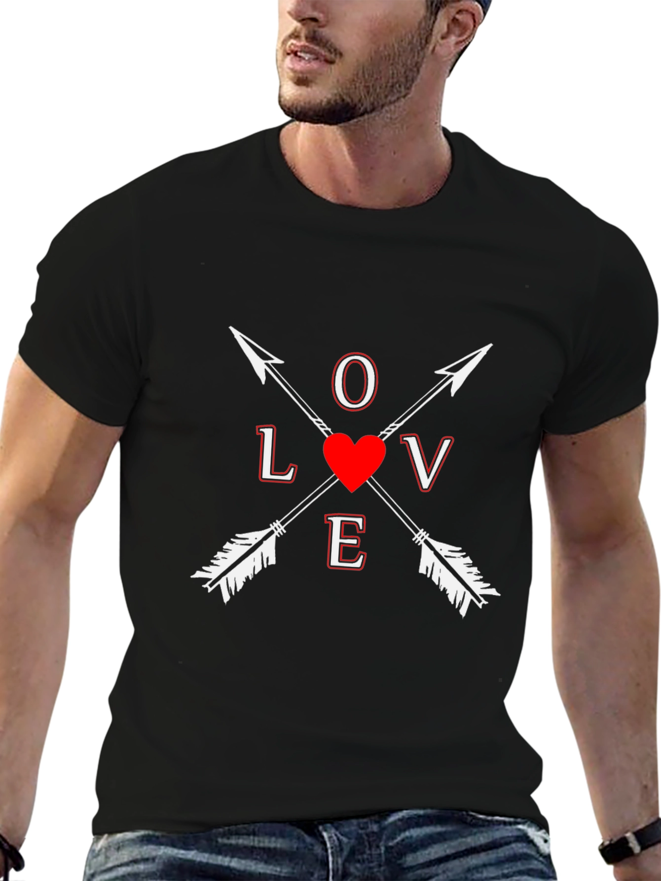 LOVE Arrows Graphic T-Shirt - Valentines Day
