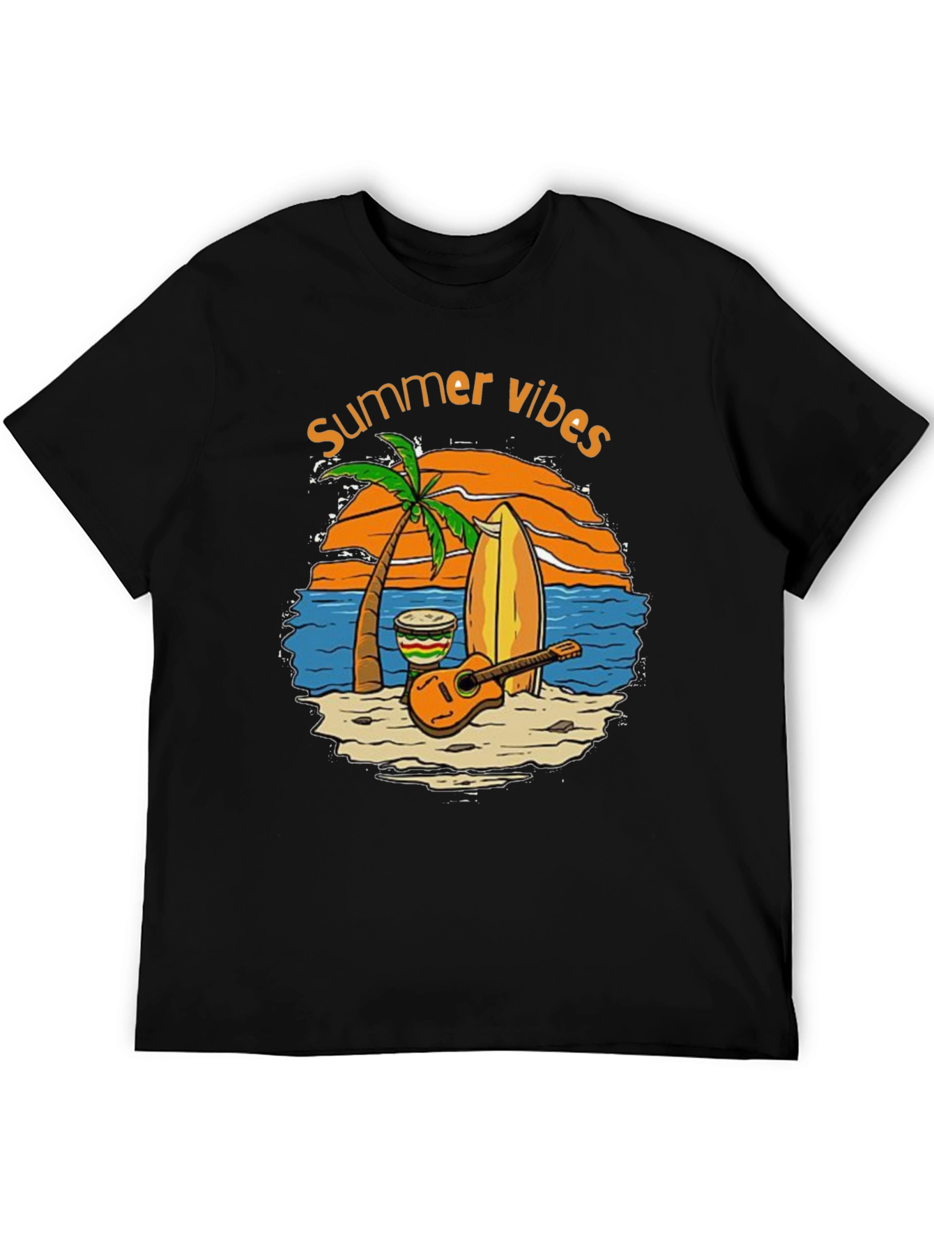 Summer Vibes Graphic T-Shirt - Beach Theme