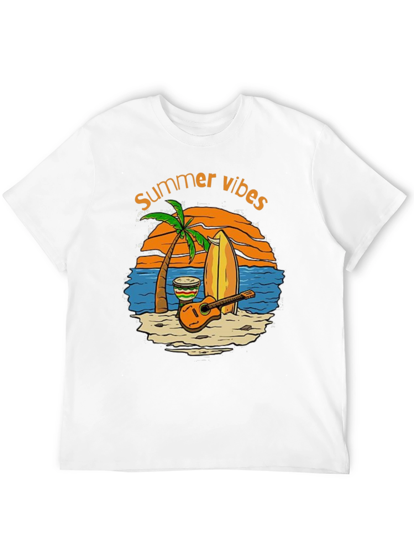 Summer Vibes Graphic T-Shirt - Beach Theme