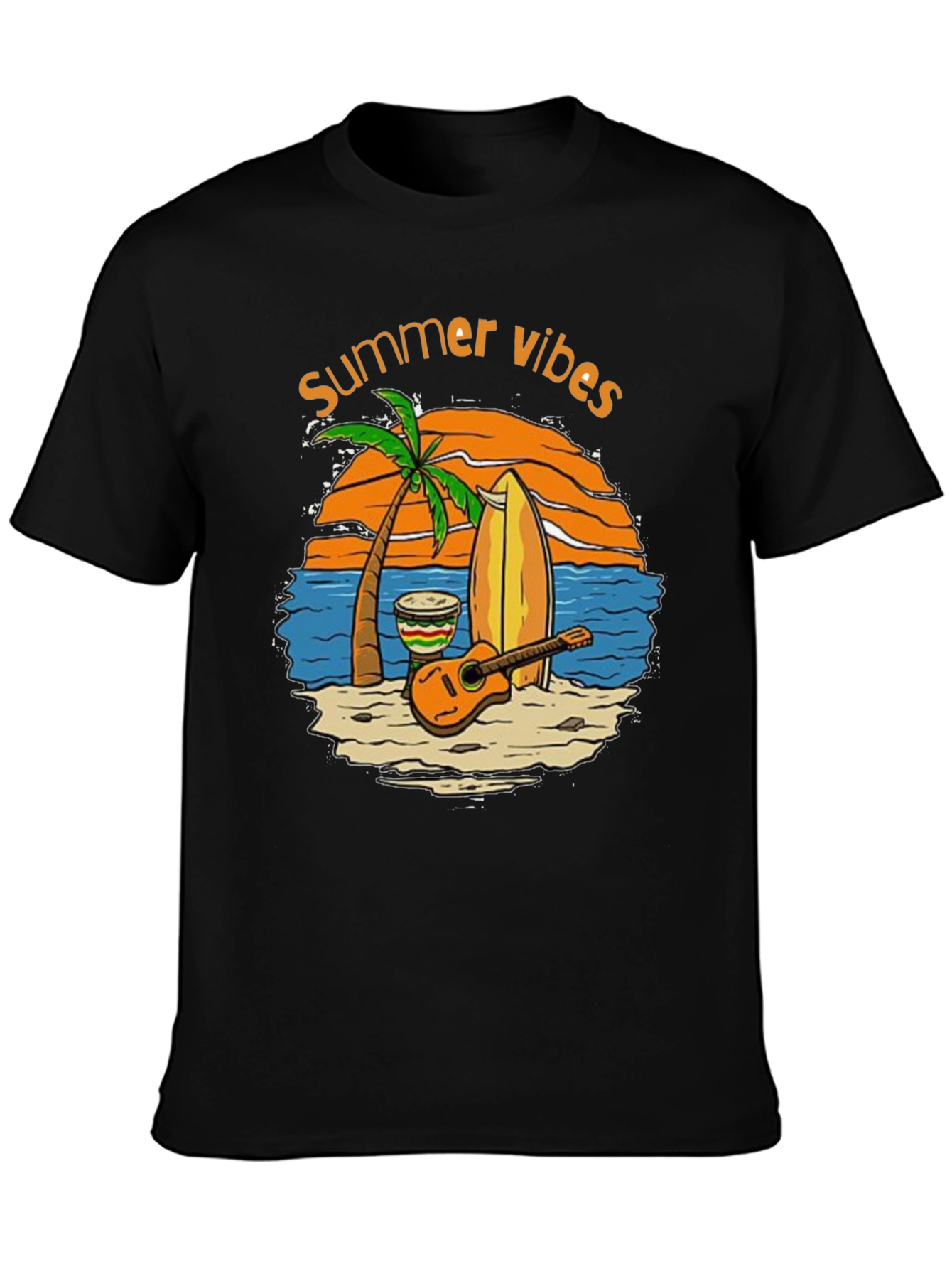 Summer Vibes Graphic T-Shirt - Beach Theme
