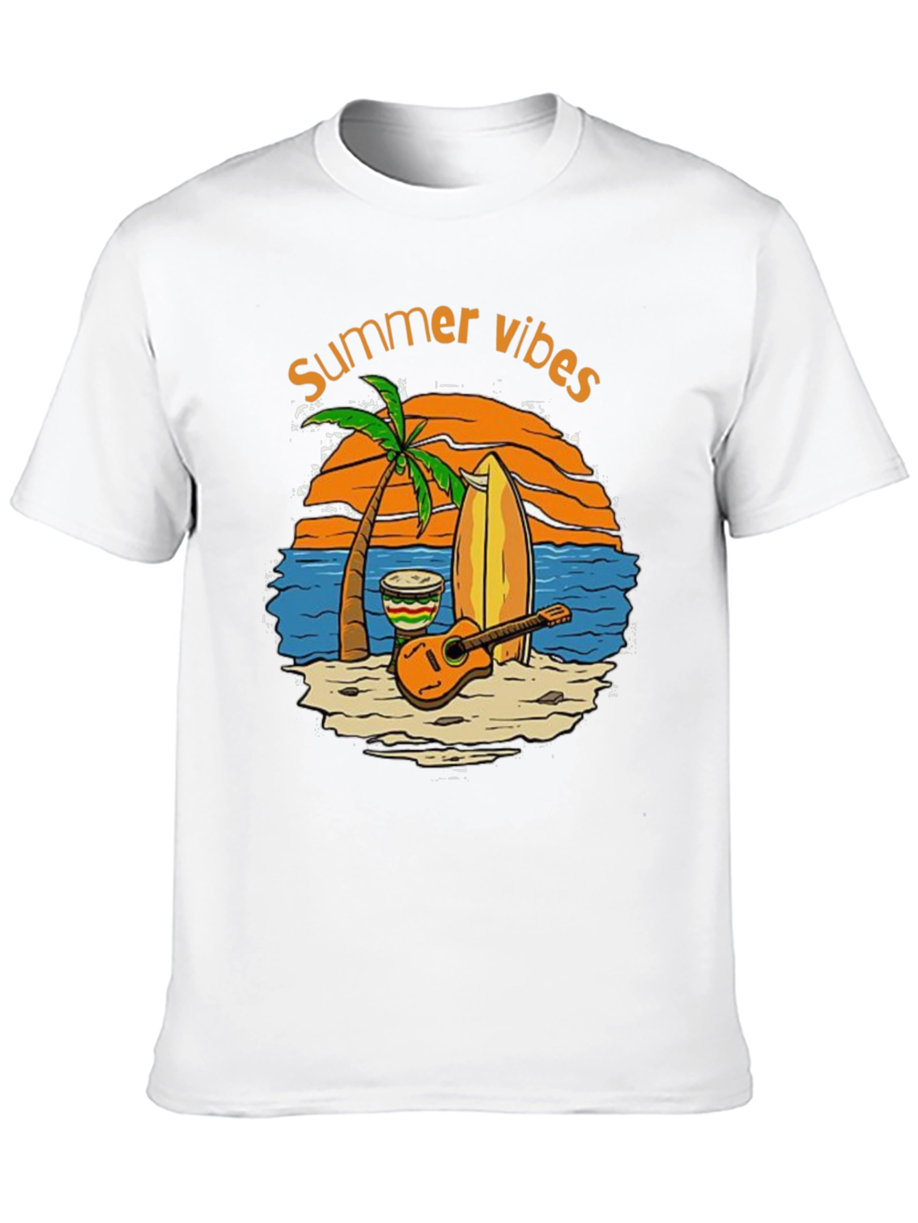 Summer Vibes Graphic T-Shirt - Beach Theme