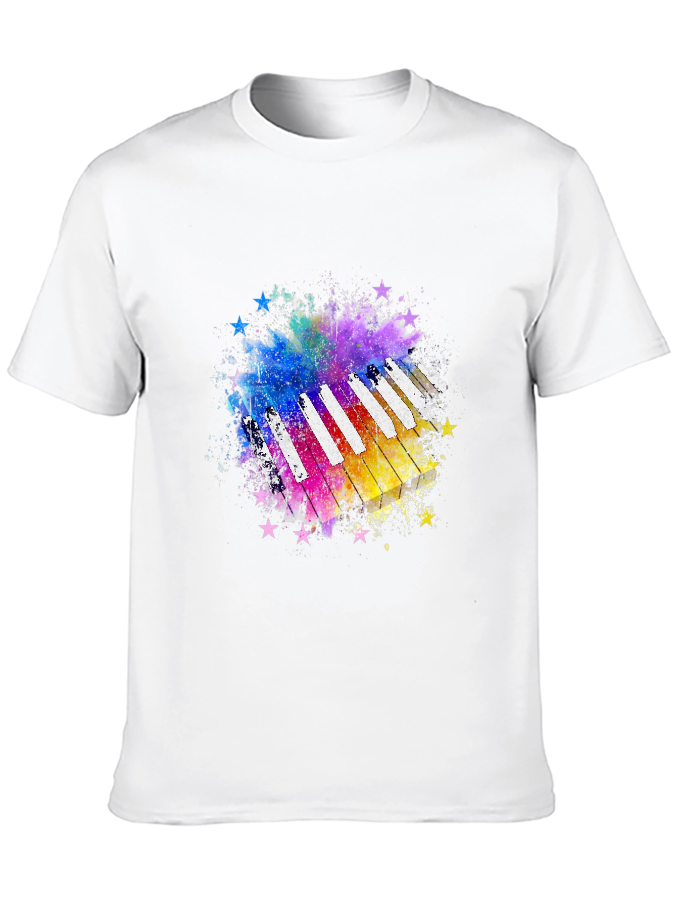 Colorful Piano Star T-Shirt