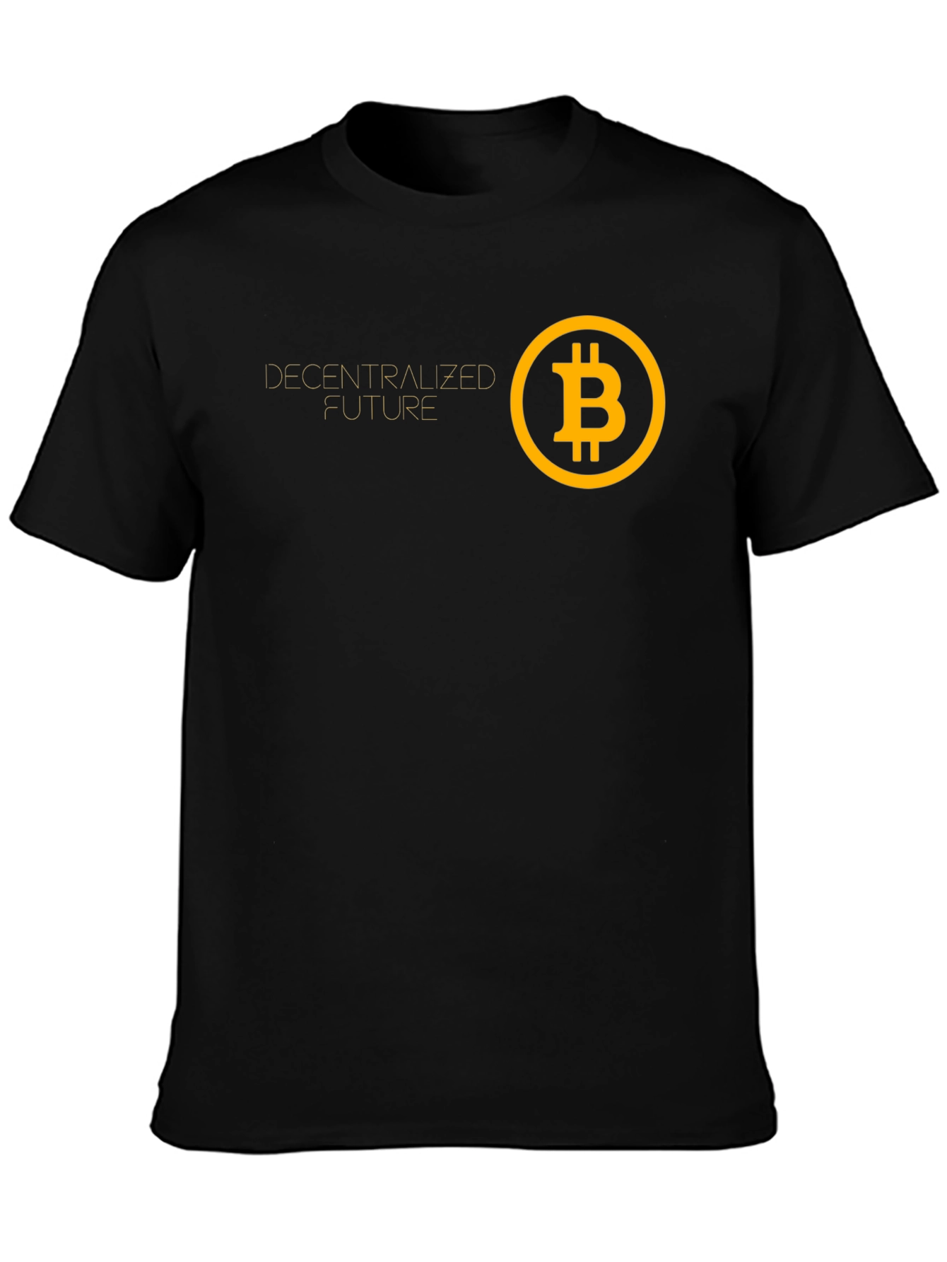 Decentralized Future Bitcoin Graphic Tee - Black