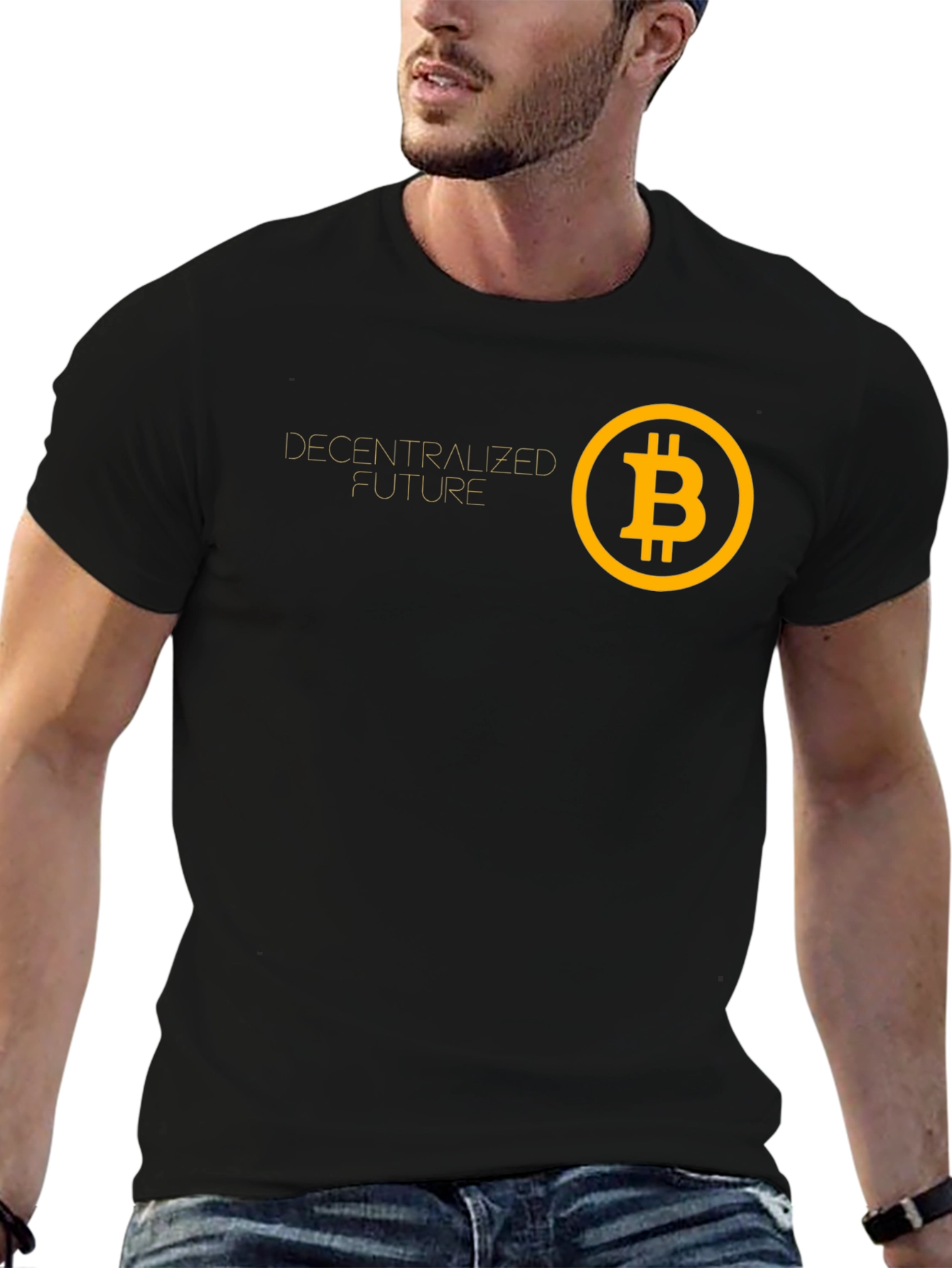 Decentralized Future Bitcoin Graphic Tee - Black