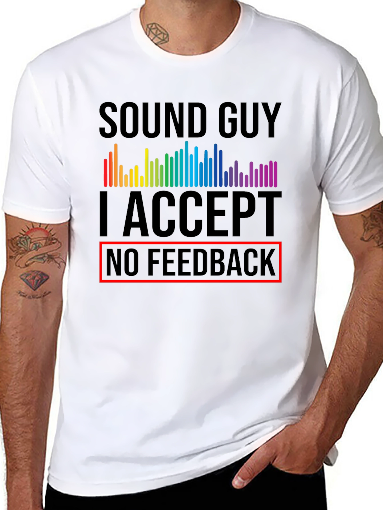 Sound Guy No Feedback Graphic T-Shirt