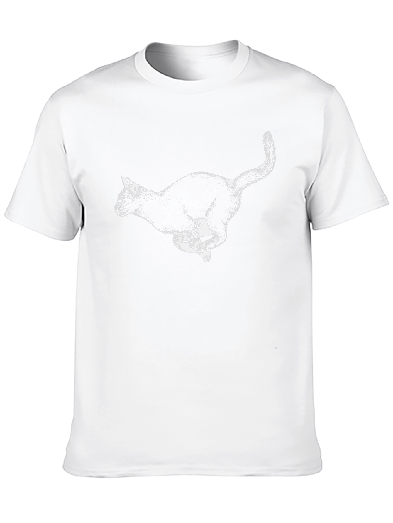 Black Cat Graphic Tee - Mens Short Sleeve