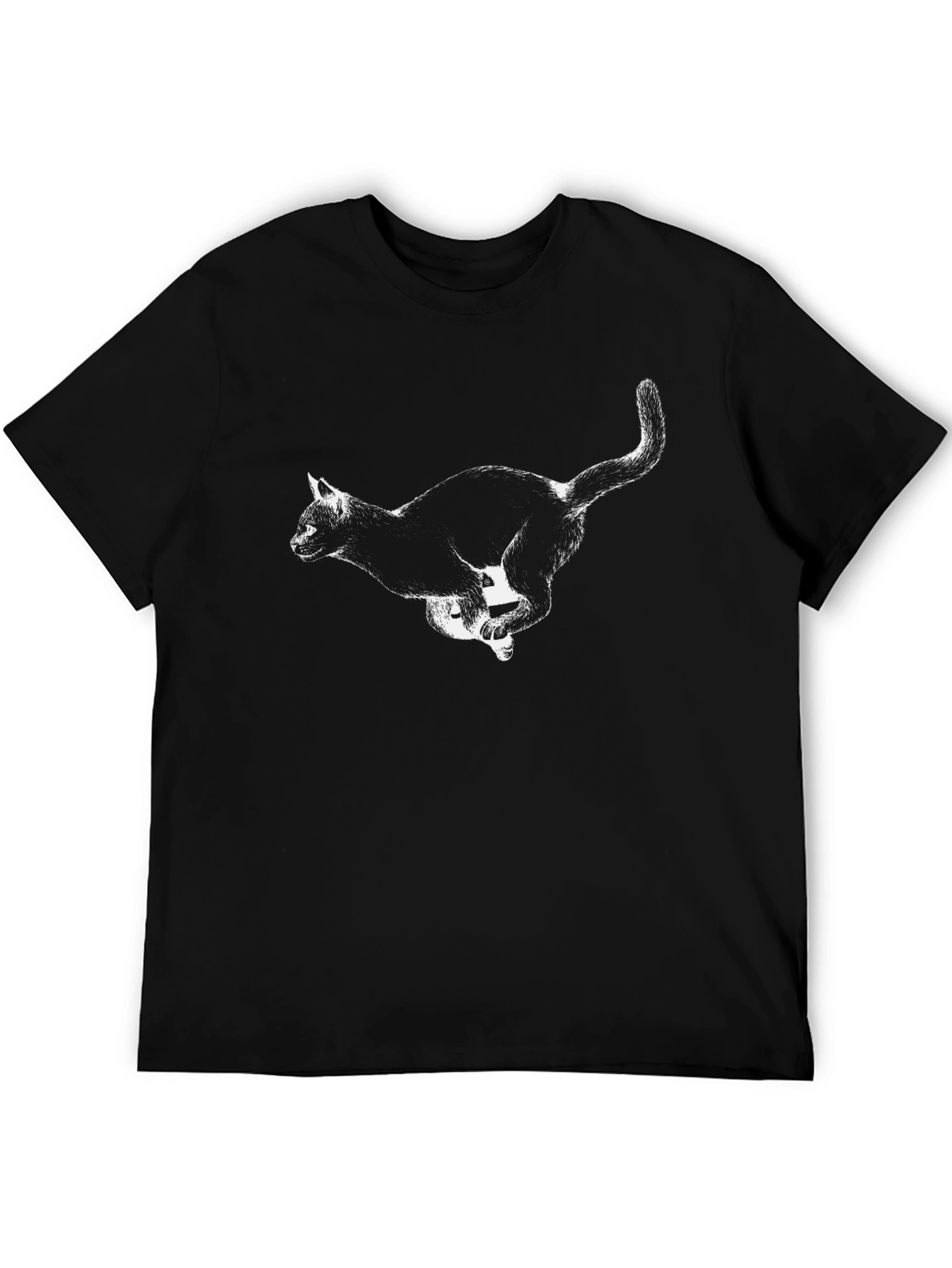 Black Cat Graphic Tee - Mens Short Sleeve