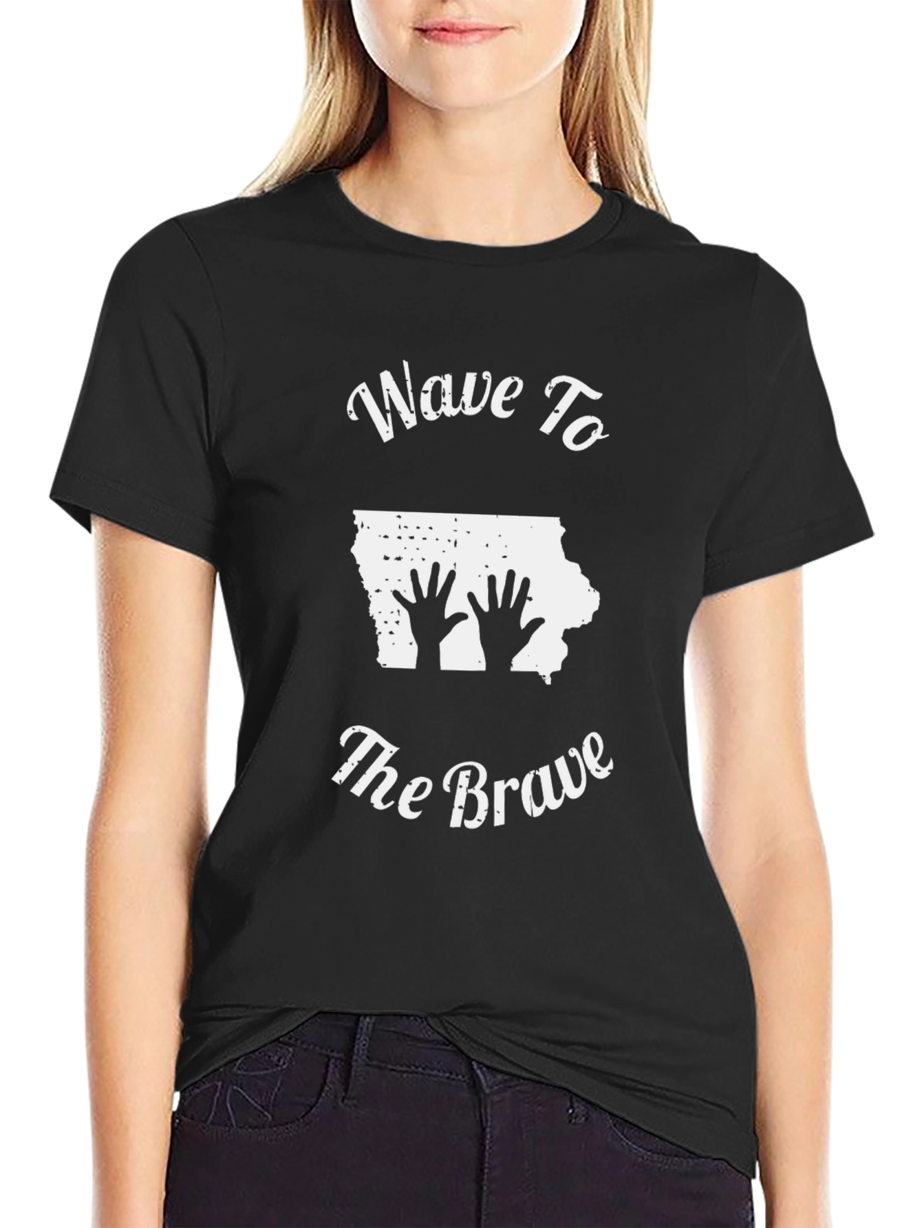 Wave to The Brave Iowa T-Shirt