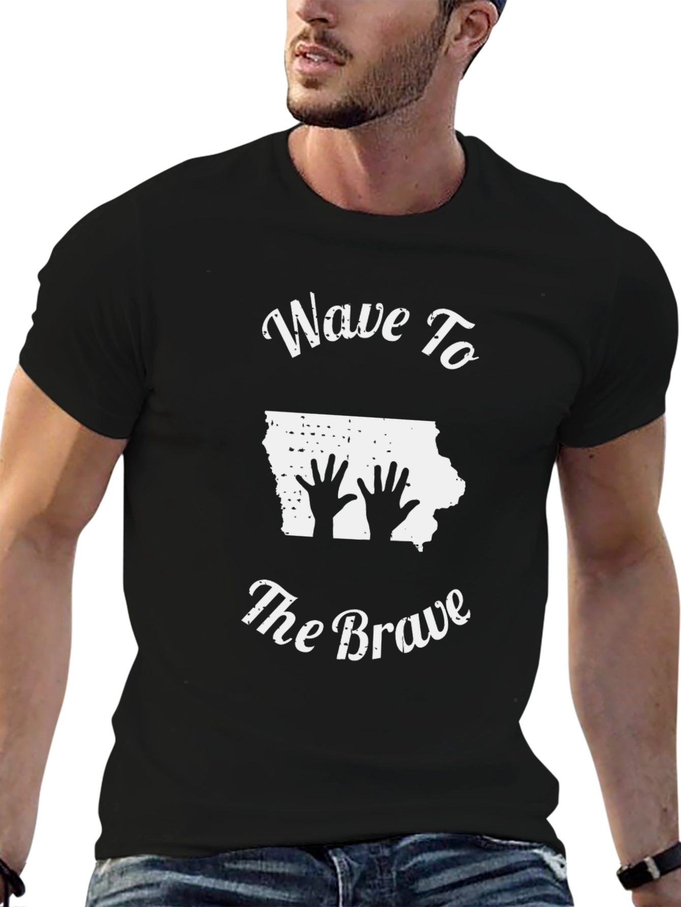 Wave to The Brave Iowa T-Shirt