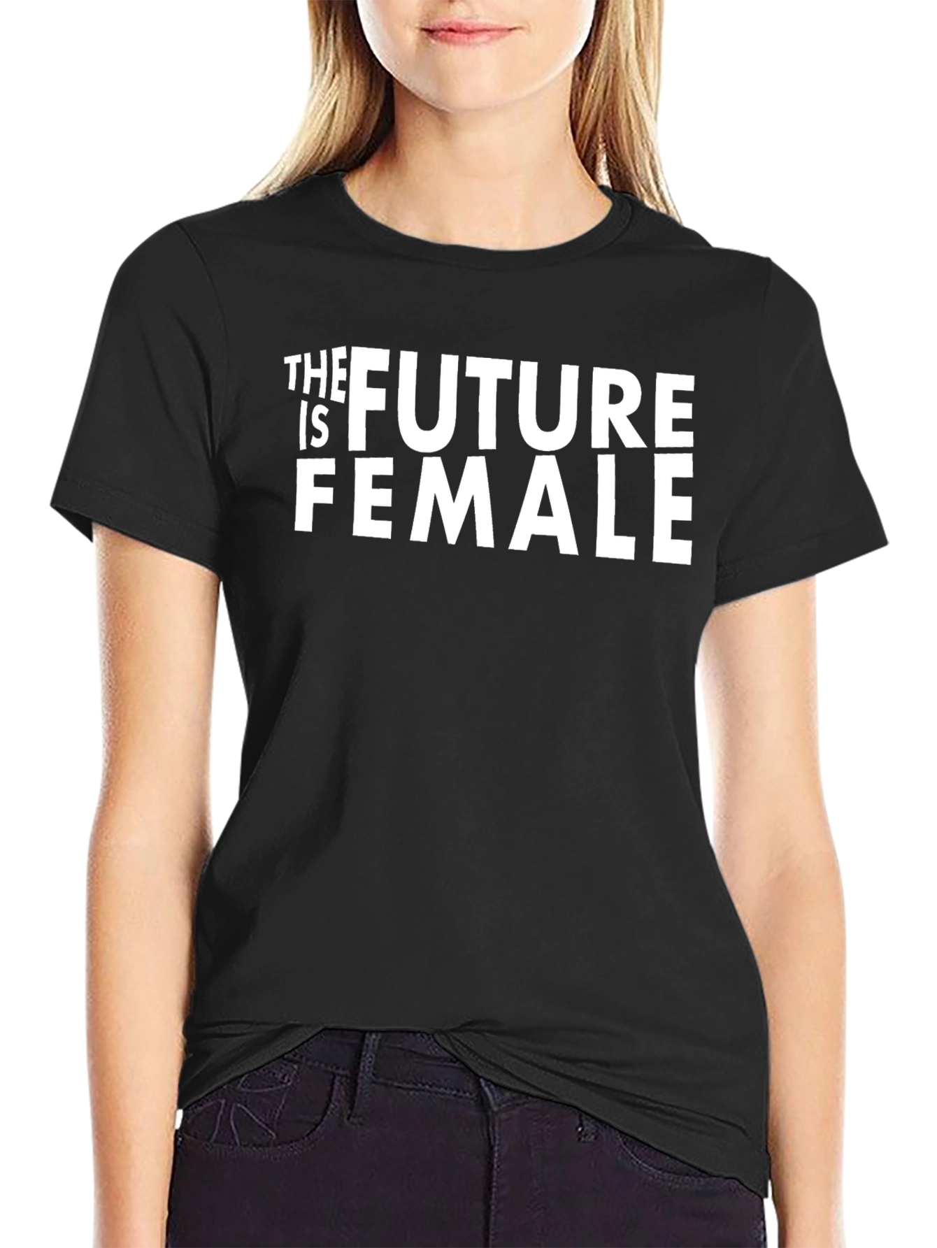 The Future Is Female Black Graphic Tee