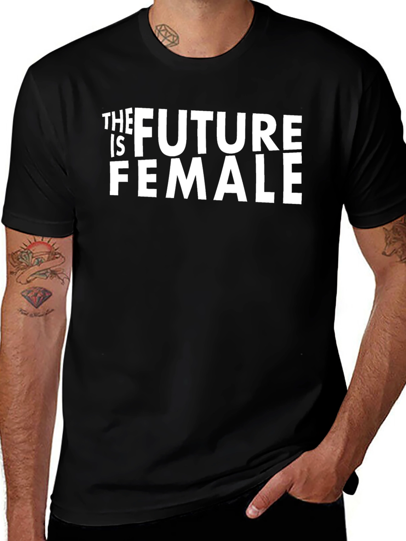 The Future Is Female Black Graphic Tee