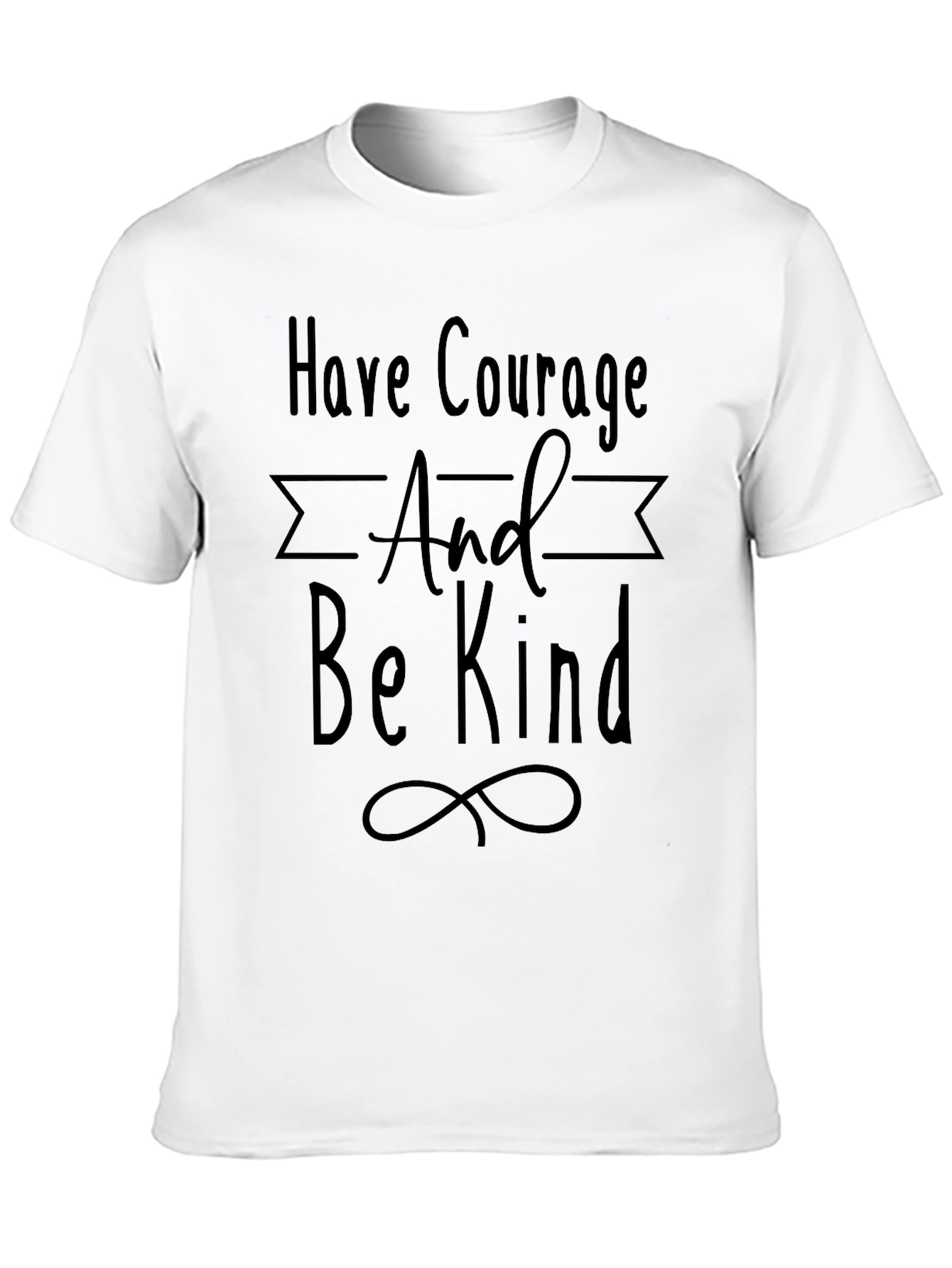 Courage & Kindness Black Graphic Tee