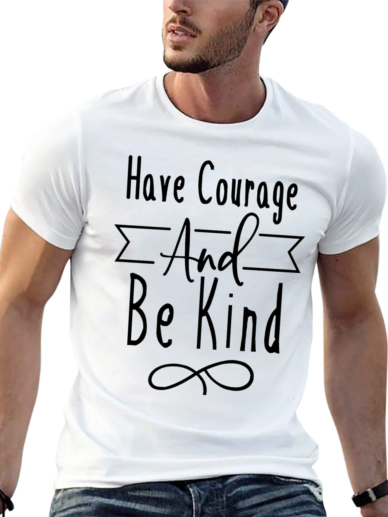 Courage & Kindness Black Graphic Tee