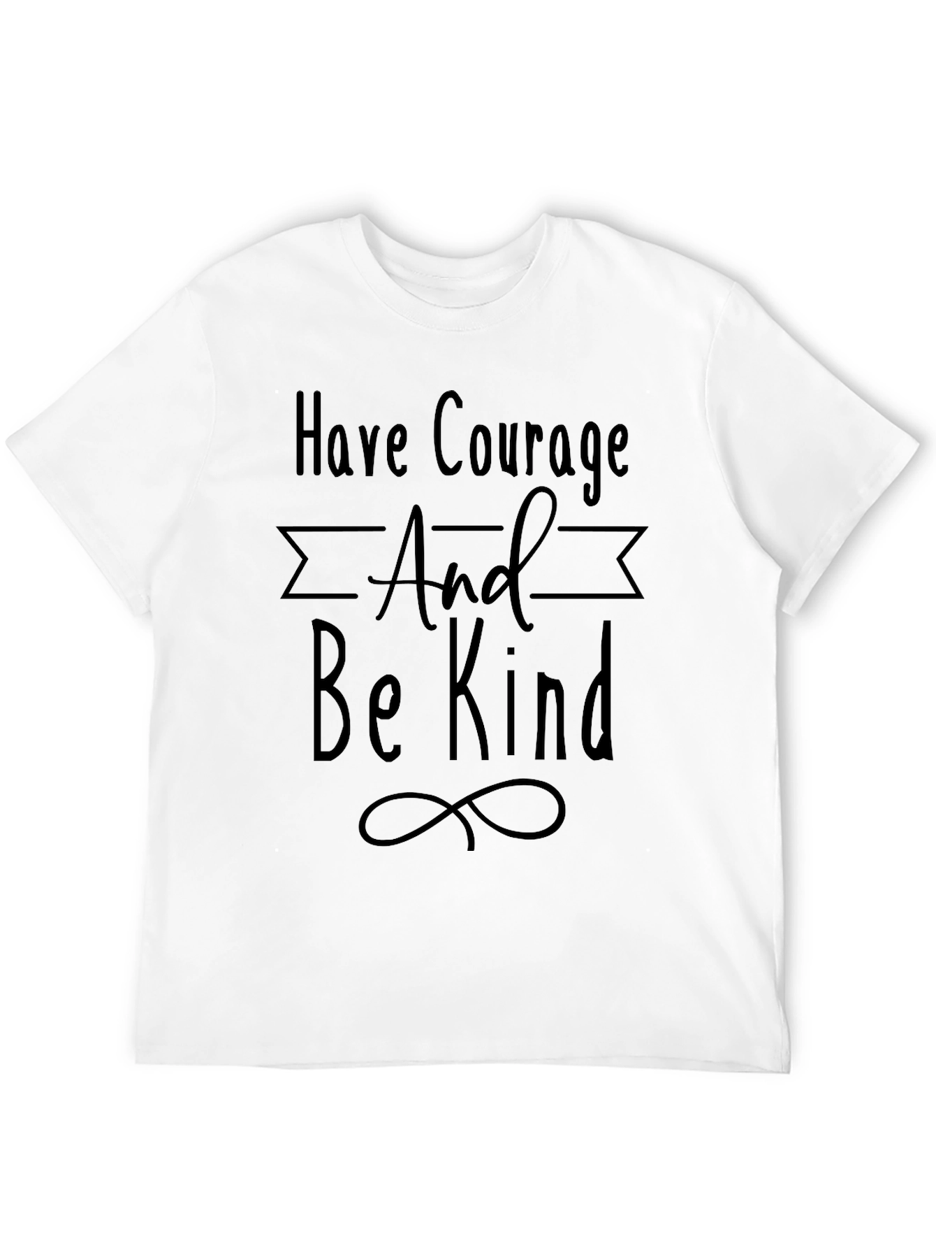 Courage & Kindness Black Graphic Tee