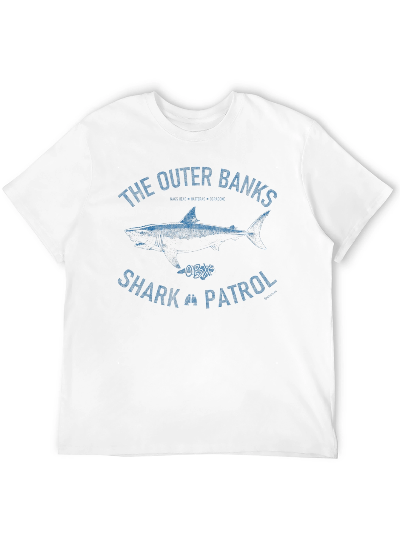 Outer Banks Shark Patrol Graphic Tee - Black