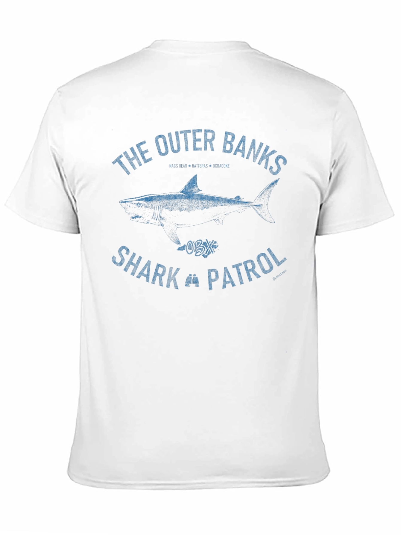 Outer Banks Shark Patrol Graphic Tee - Black