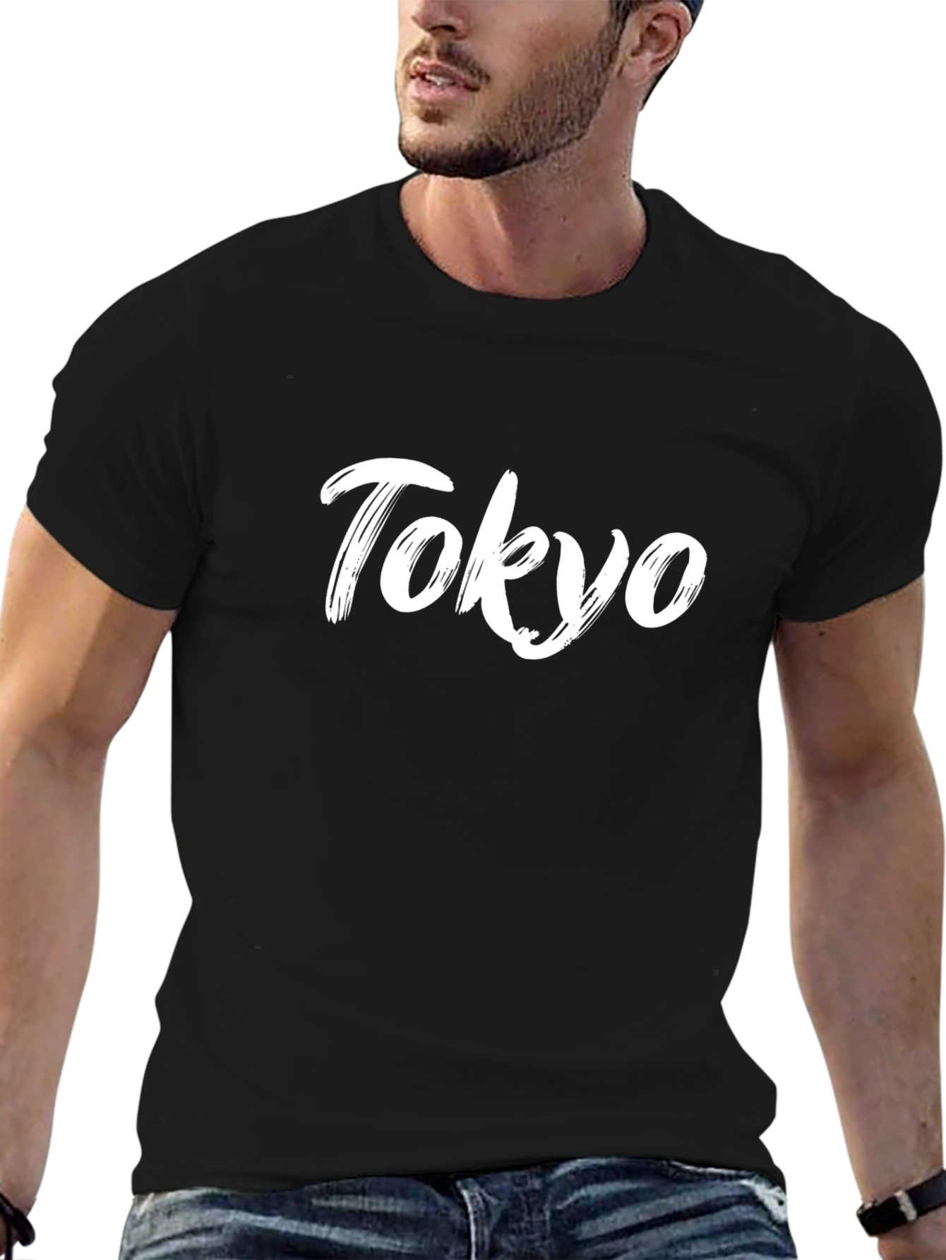 Tokyo Script Tee - Stylish Black T-Shirt