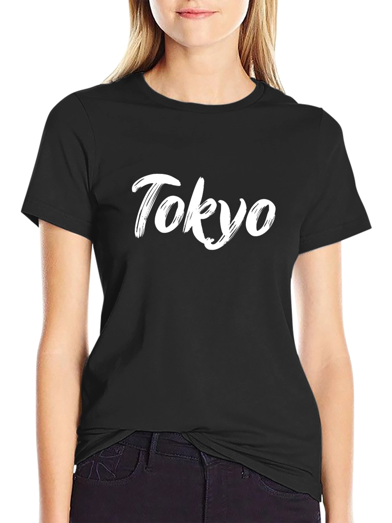 Tokyo Script Tee - Stylish Black T-Shirt