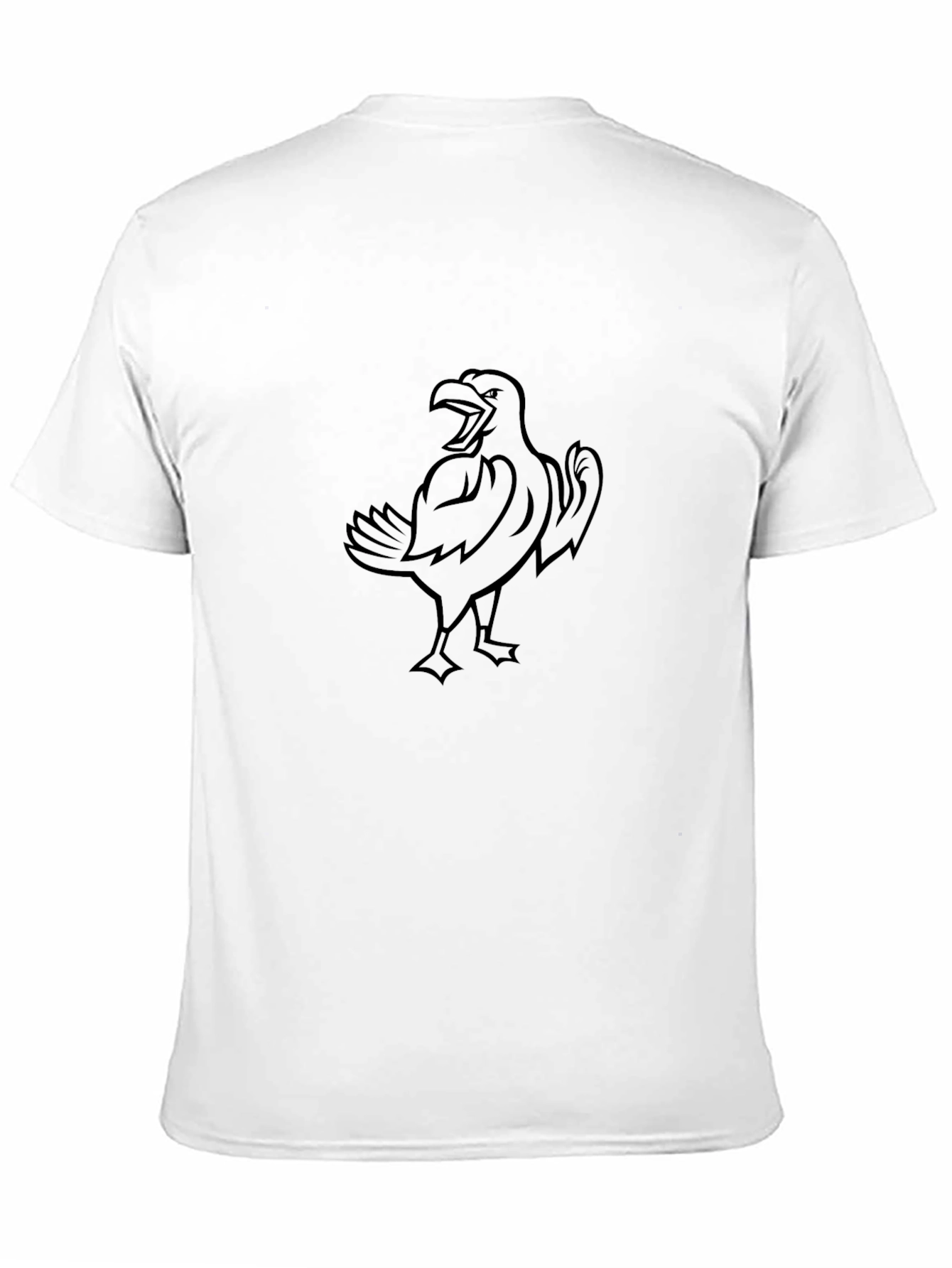 Mens Black Eagle Graphic T-Shirt