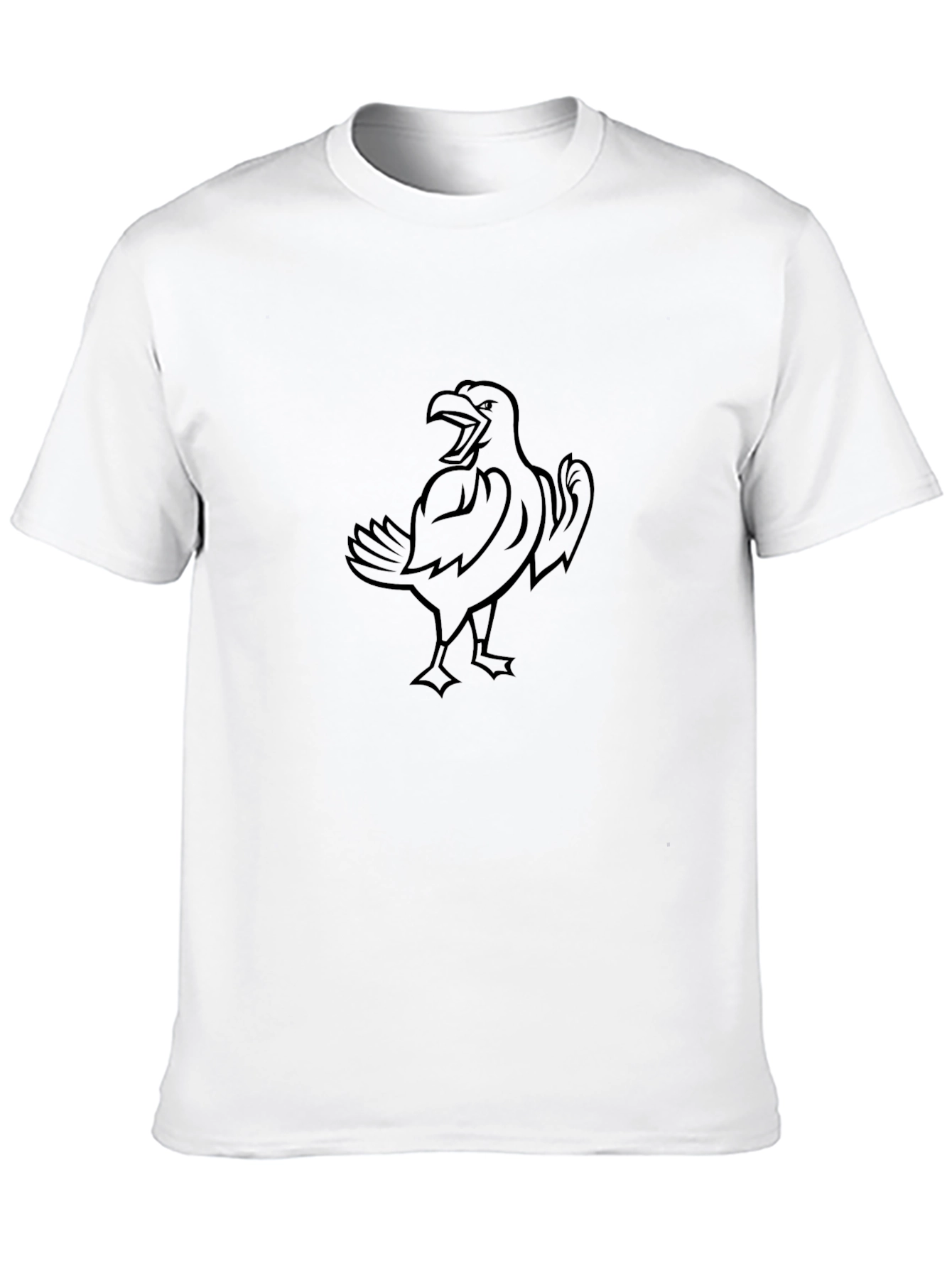 Mens Black Eagle Graphic T-Shirt
