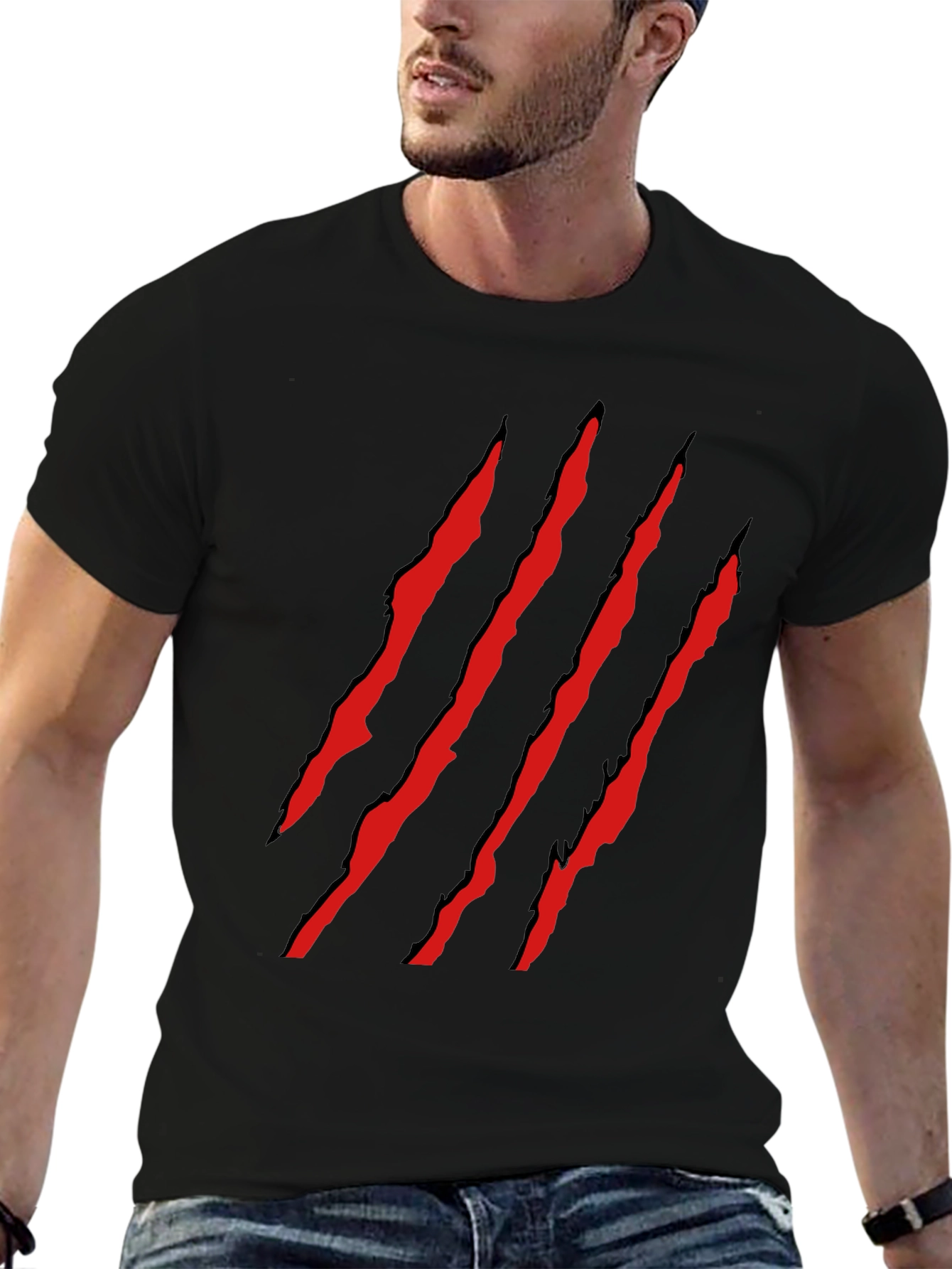 Claw Slash Graphic Tee - Black