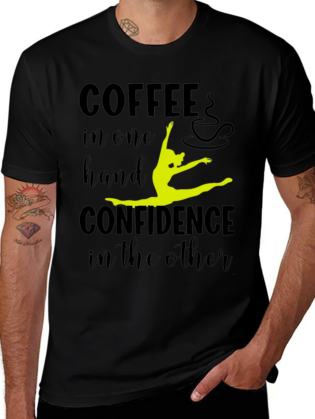 Coffee & Confidence Graphic Tee
