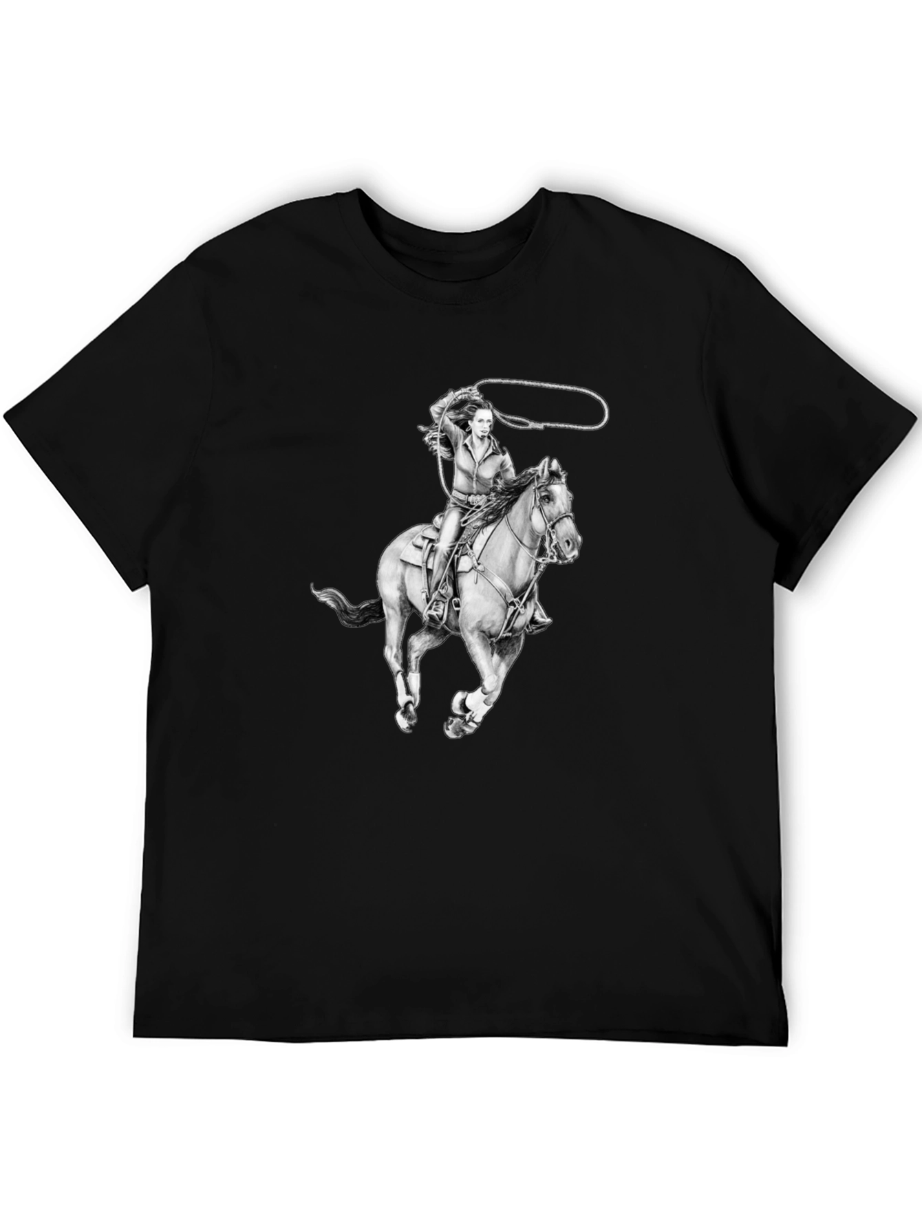 Cowgirl Rider Graphic T-Shirt