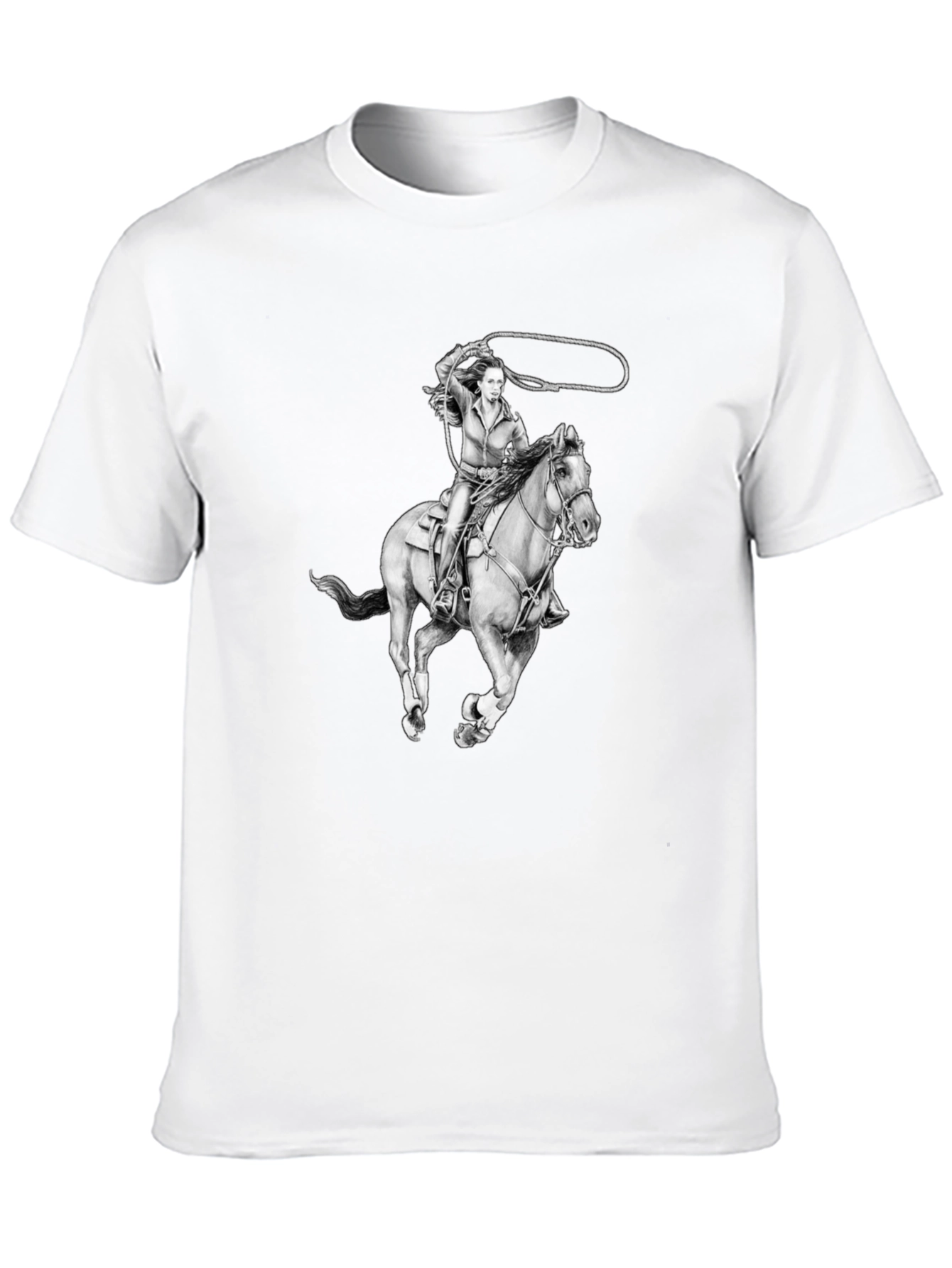 Cowgirl Rider Graphic T-Shirt