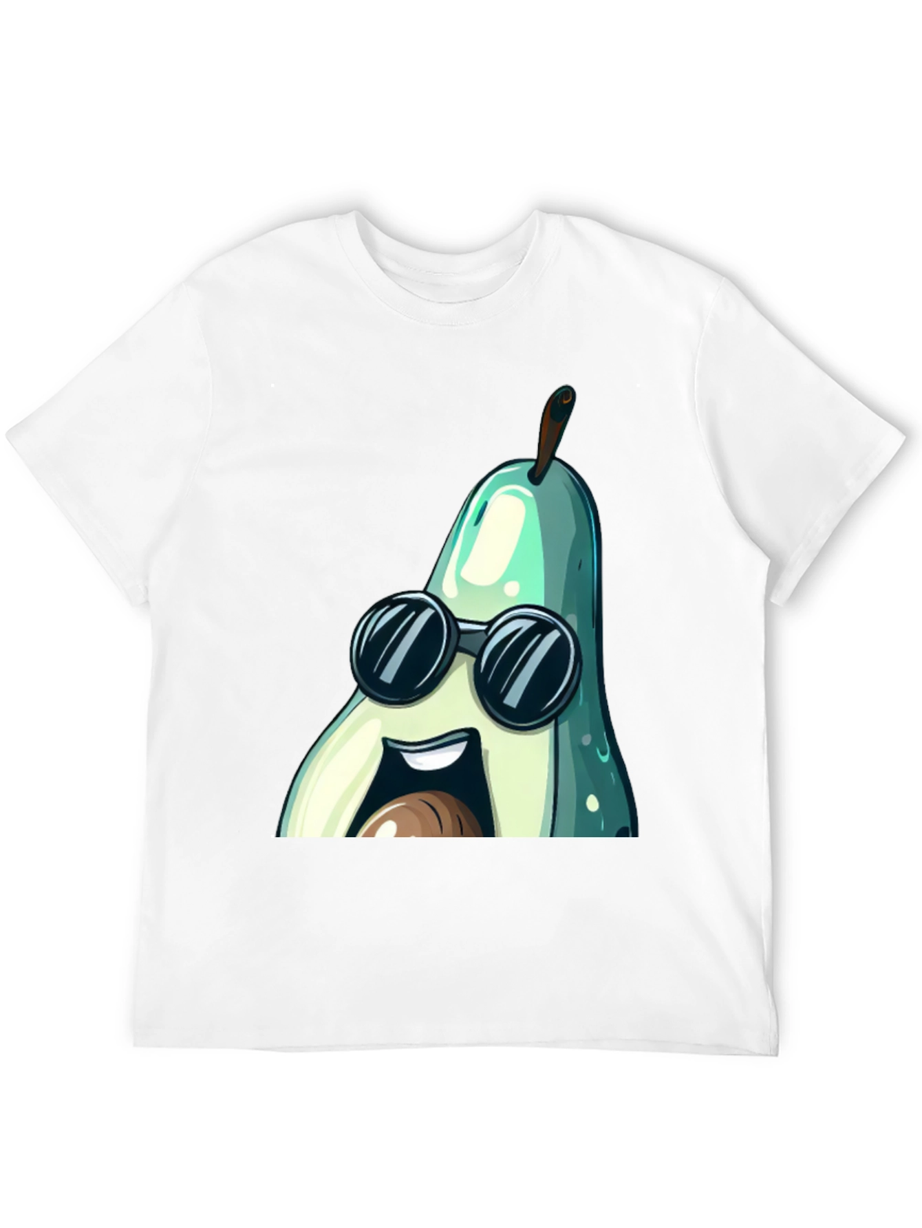 Cool Avocado Graphic Tee - Unisex Cotton T-Shirt