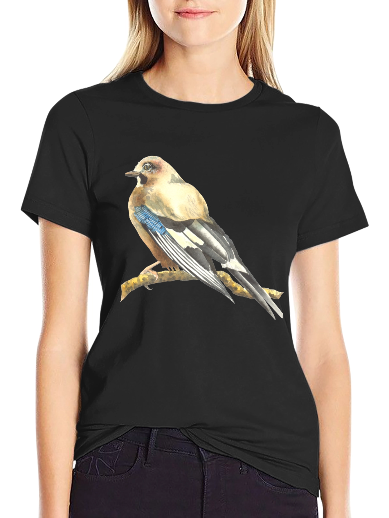 Bird on Branch Graphic T-Shirt
