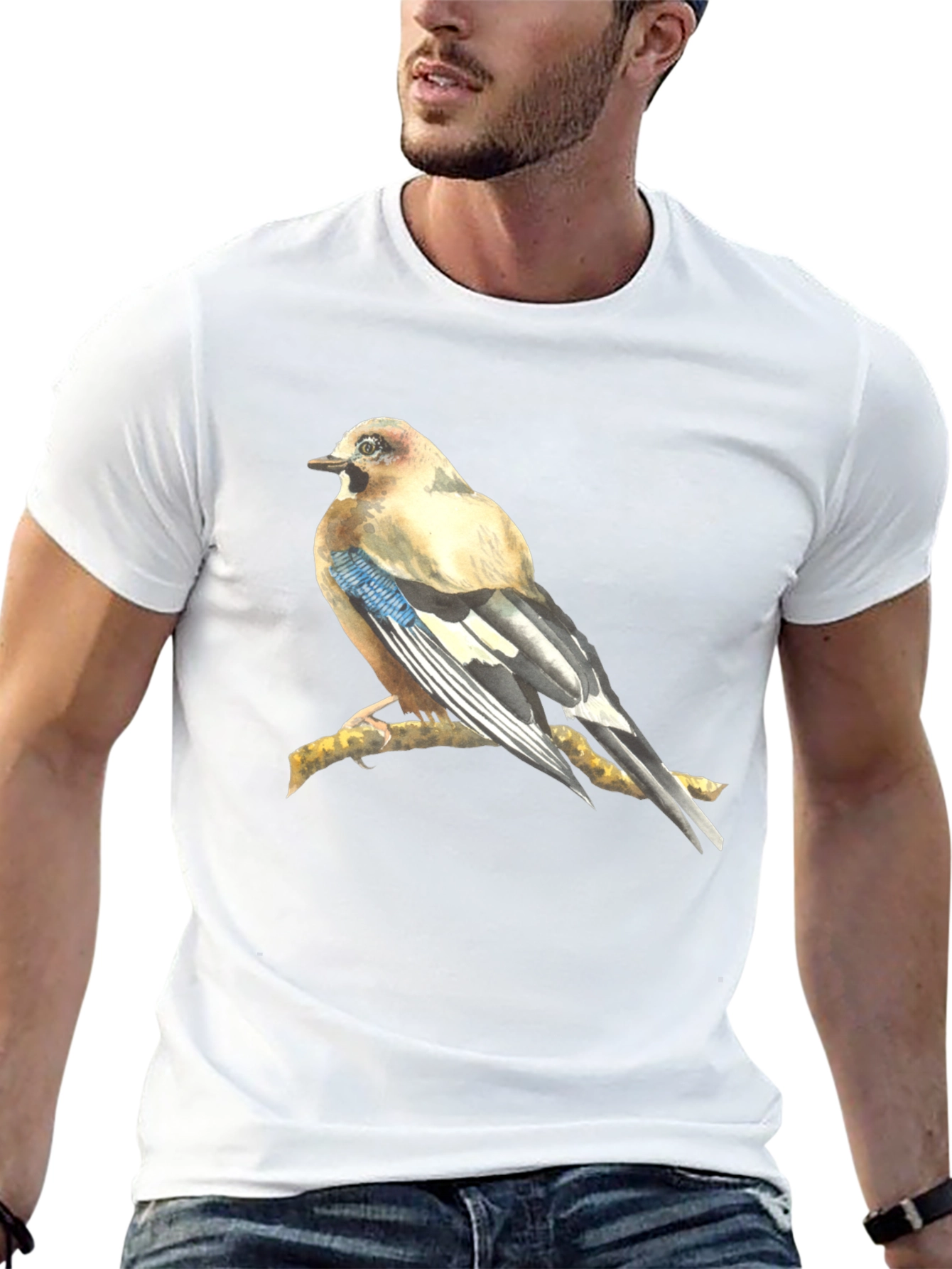 Bird on Branch Graphic T-Shirt